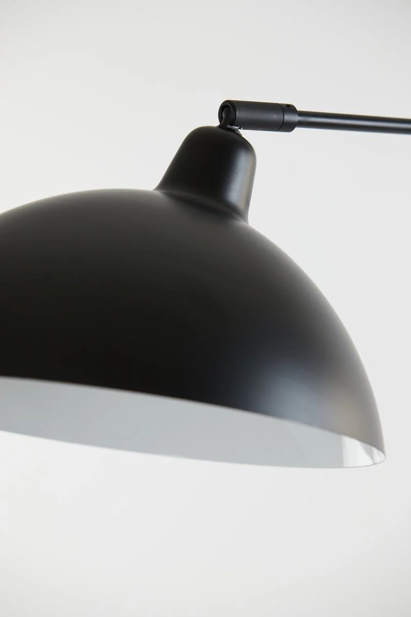 Orion 1/2Lt Floor Lamp - Matt Black Finish - Image 10