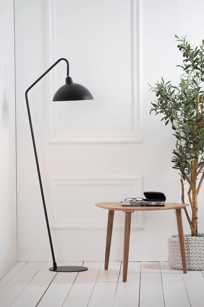 Orion 1/2Lt Floor Lamp - Matt Black Finish - Image 3