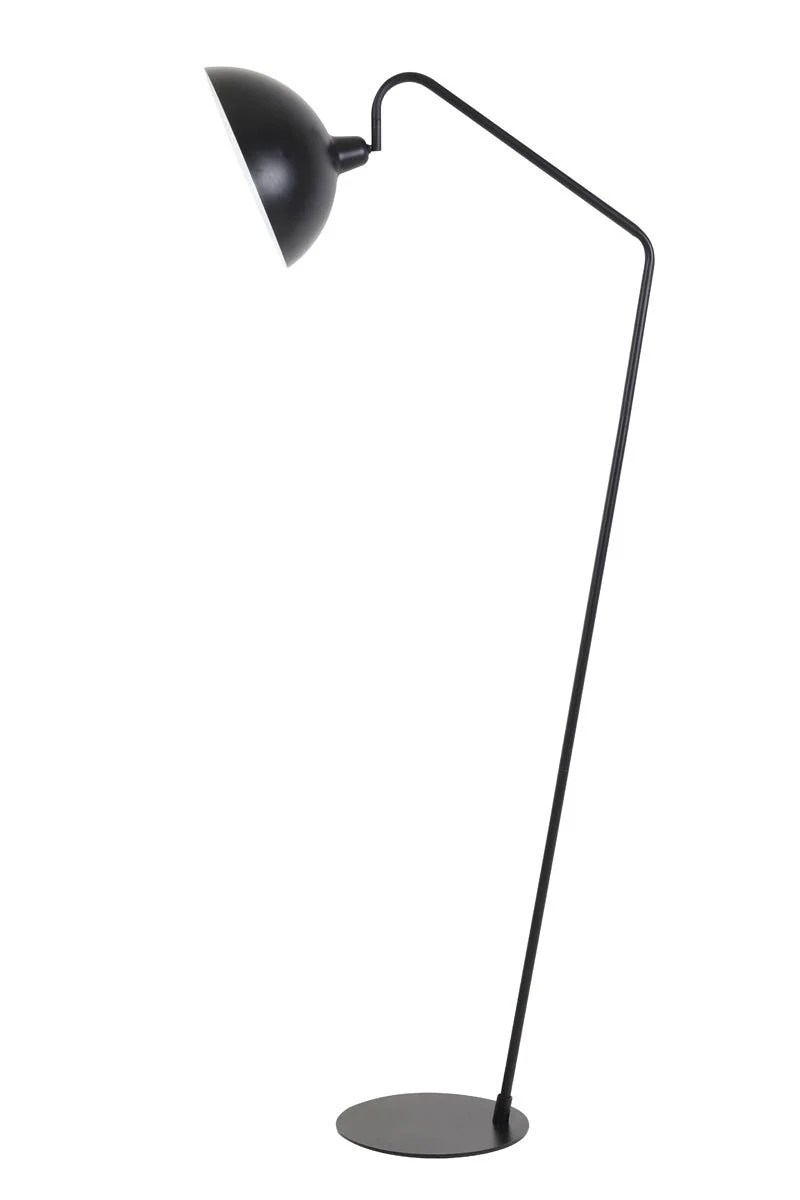 Orion 1/2Lt Floor Lamp - Matt Black Finish - Image 4