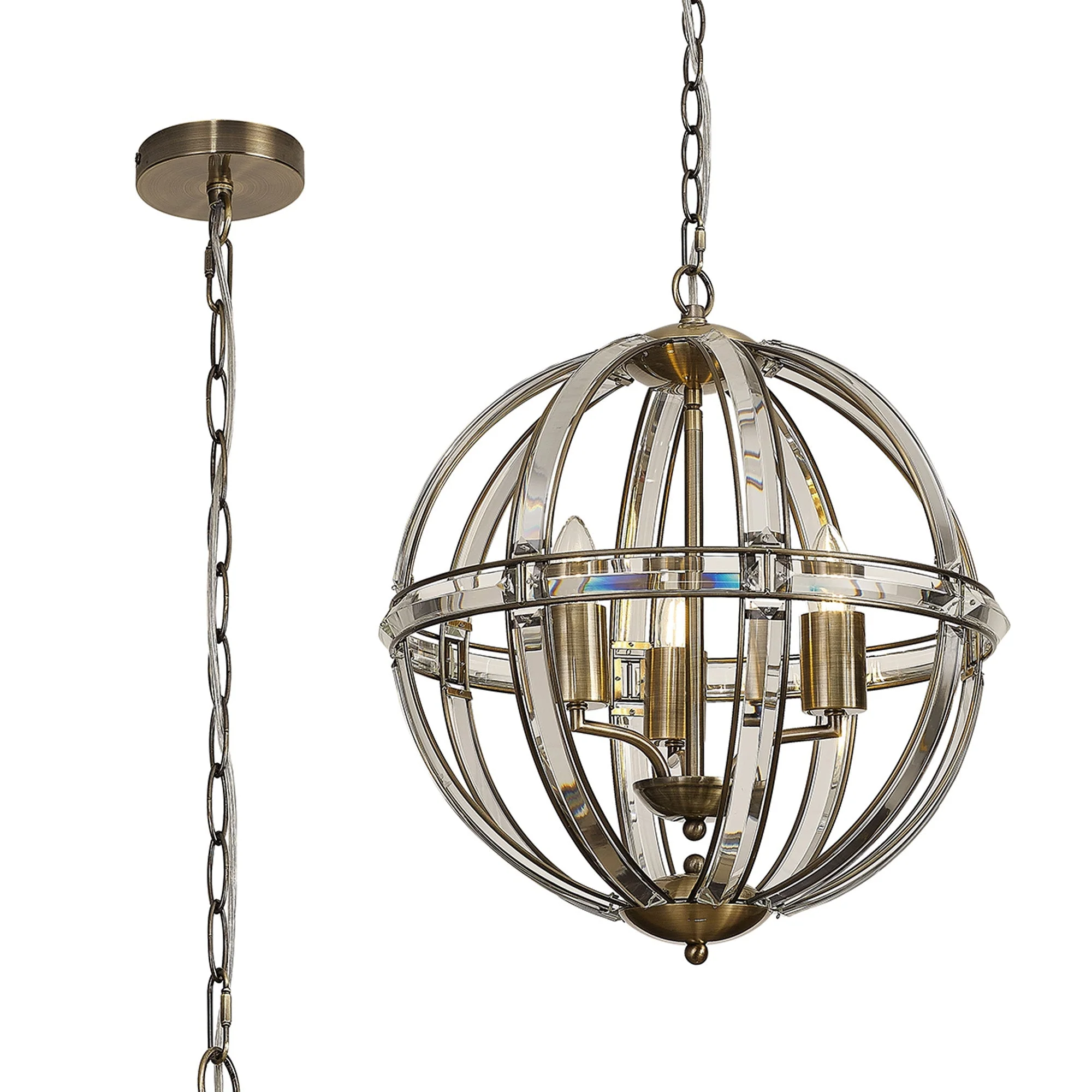 Orlando Round Pendant, 1/3/6 Light E27 - Image 12