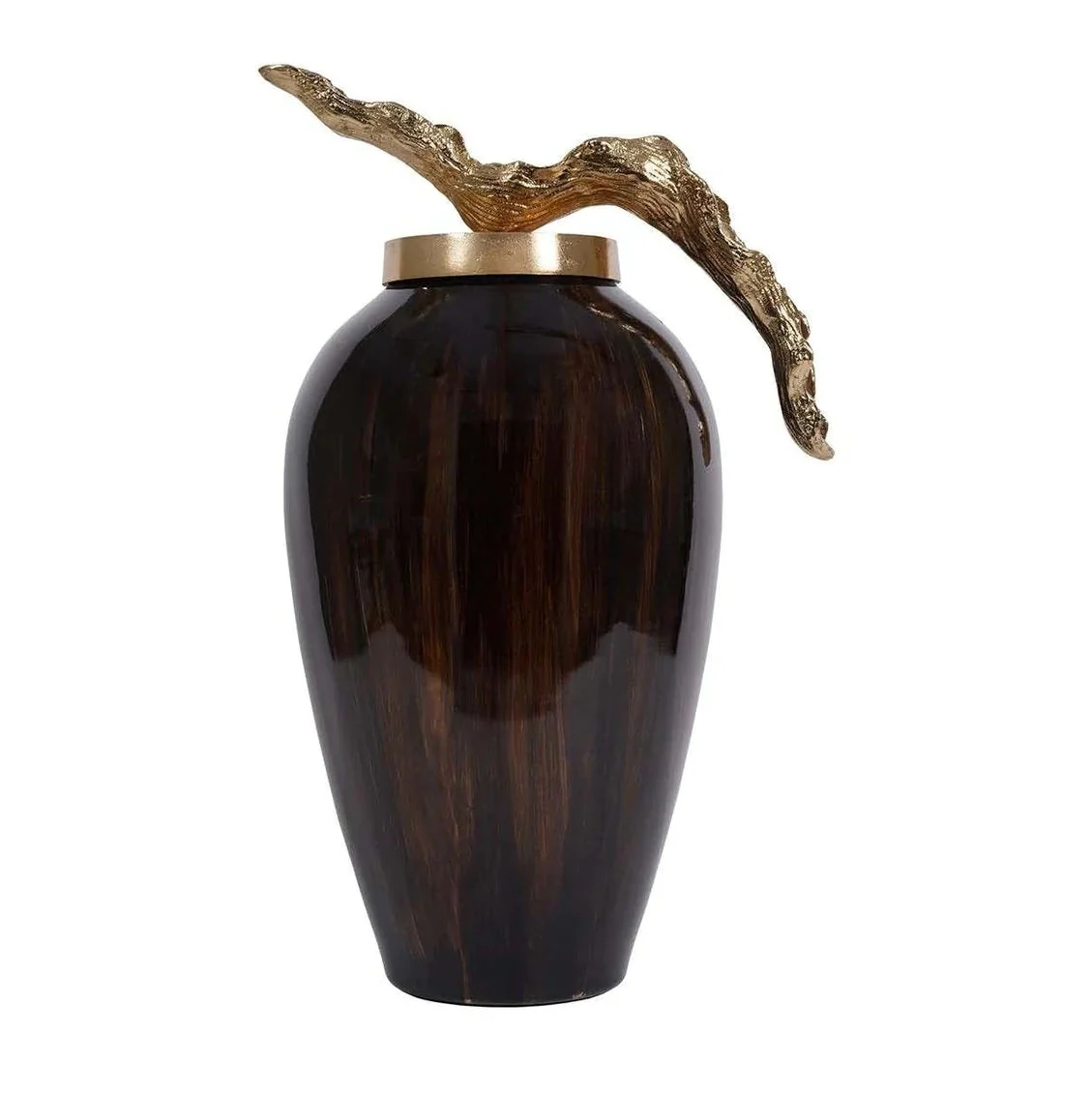 Orly Small/Large Jar  - Chocolate & Gold Finish - Image 2