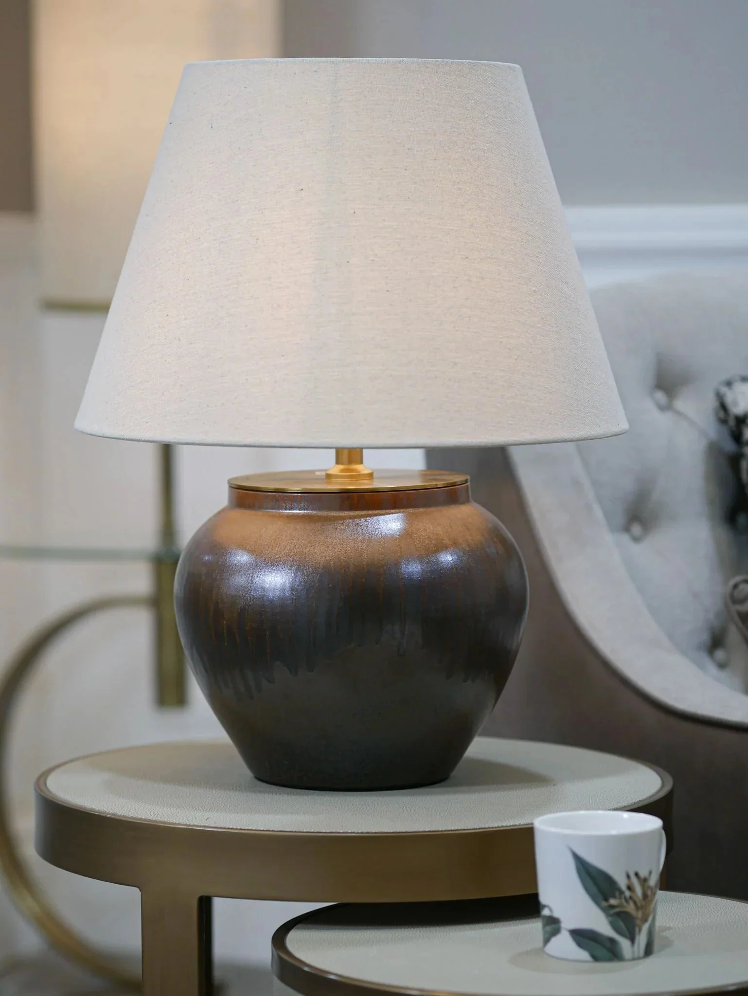 Orna Table Lamp - Wood-Like Finish - Image 2