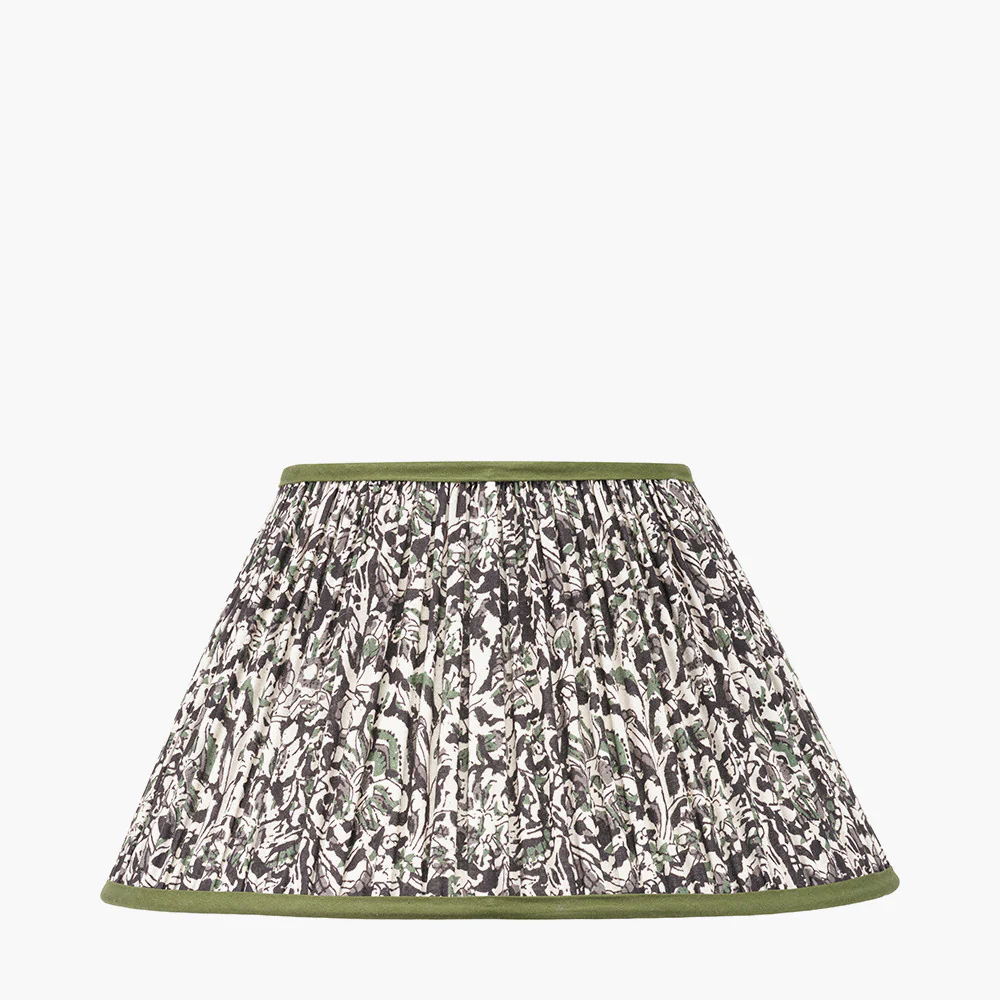 Ornella Green Floral Design Lampshade - Various Sizes - Image 5