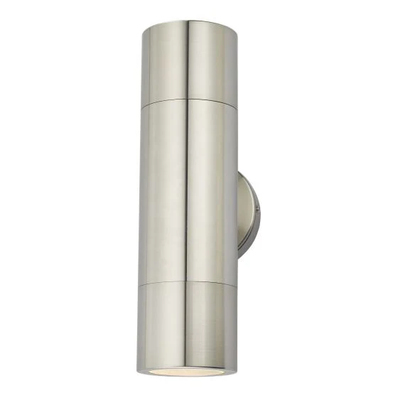 Ortega 2 Light Outdoor Wall Light Natural Brass IP65 - Image 3