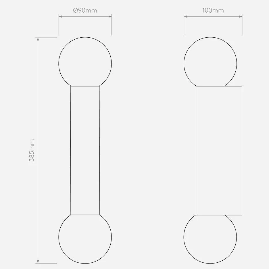 Ortona Bathroom Single/ Twin Wall Light IP44 - Various Finishes - Image 12