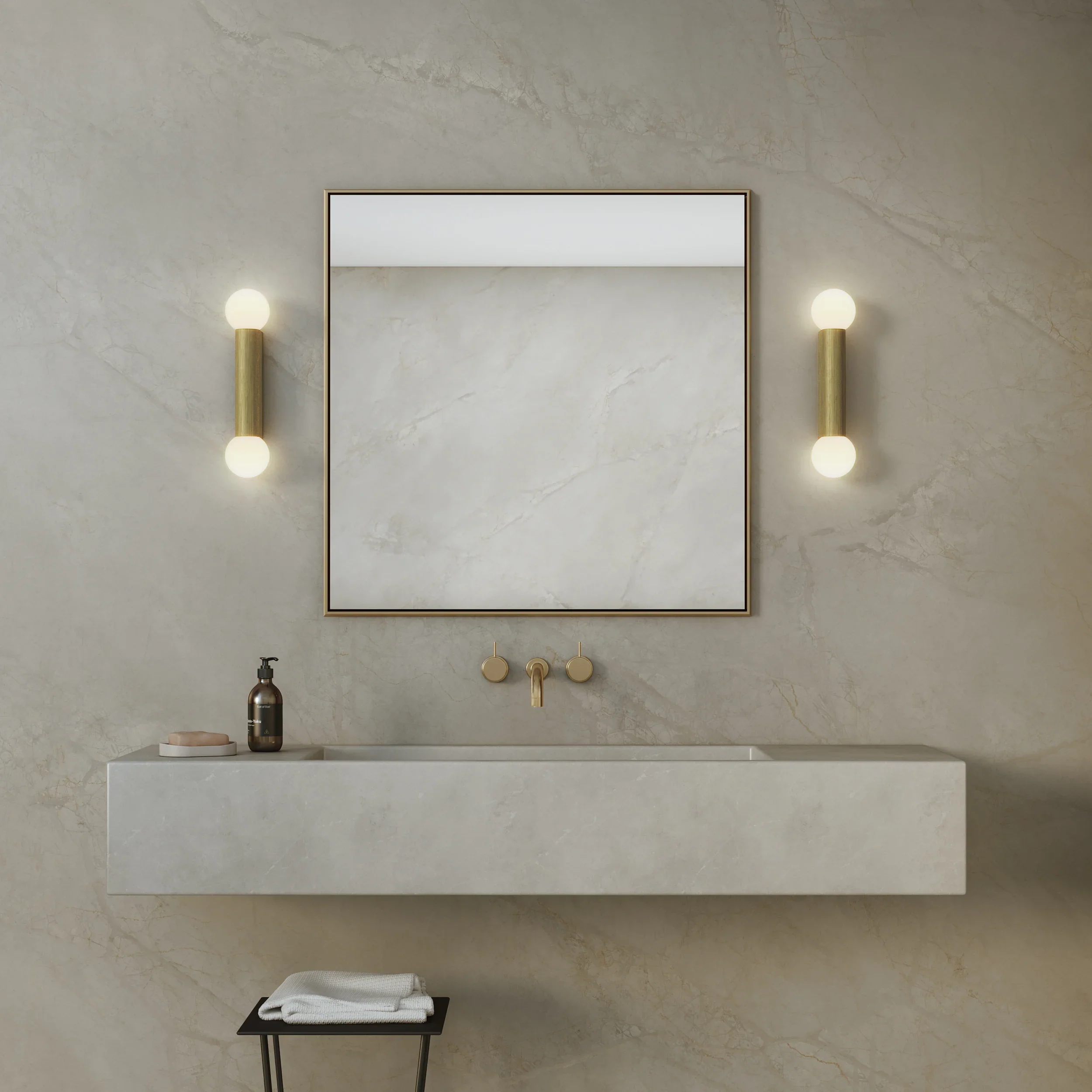 Ortona Bathroom Single/ Twin Wall Light IP44 - Various Finishes - Image 32
