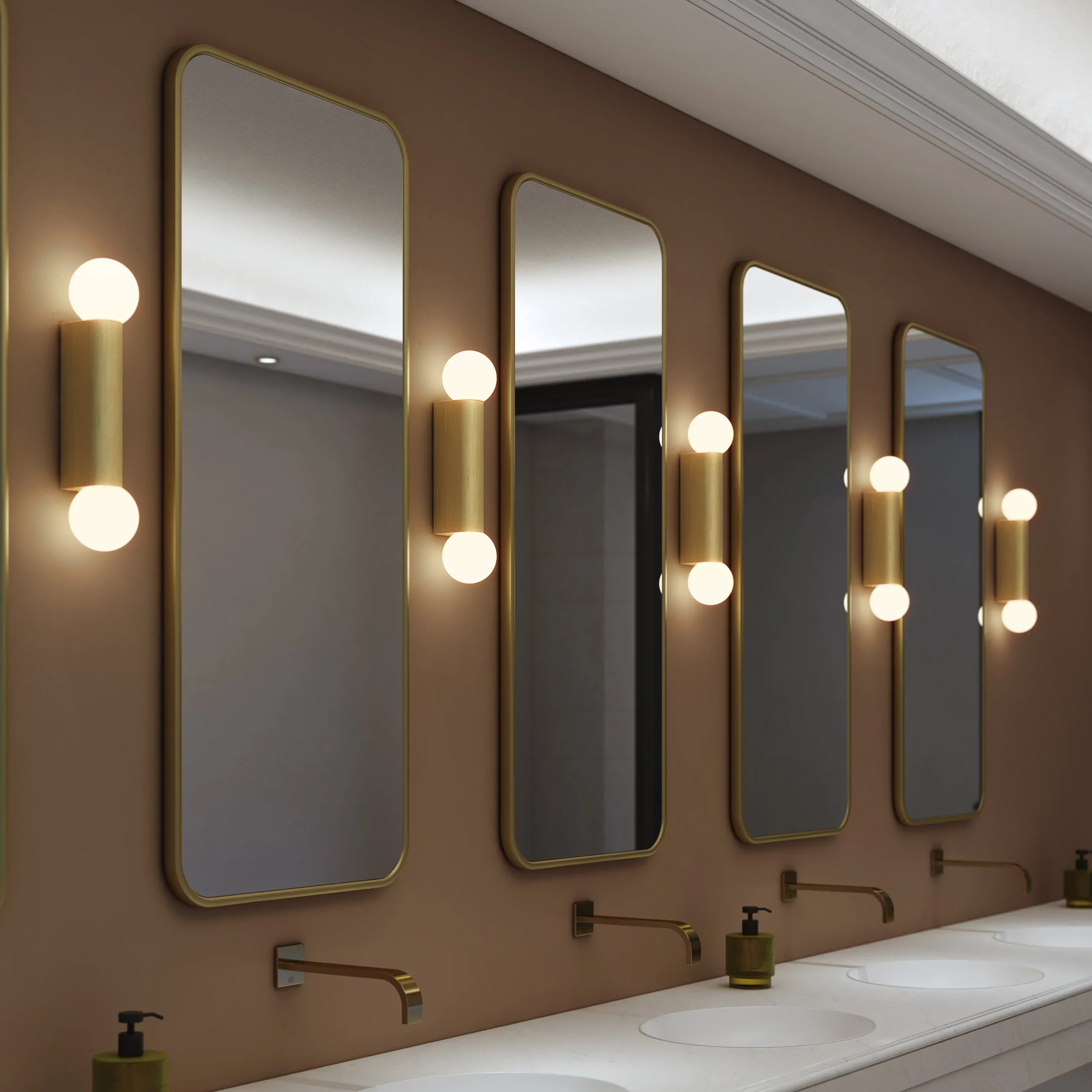 Ortona Bathroom Single/ Twin Wall Light IP44 - Various Finishes - Image 35