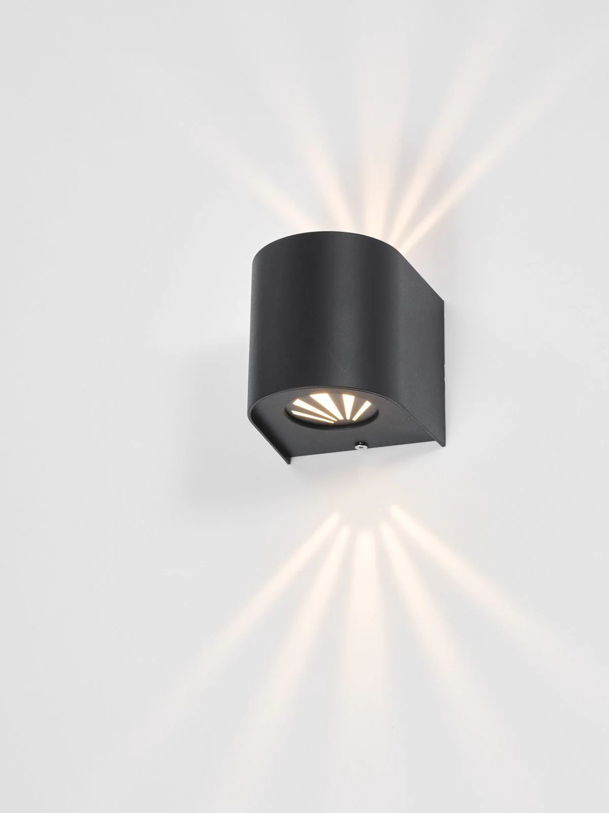 Orville 2 Light LED IP44 Outdoor Wall Light- Matt Black - Image 3