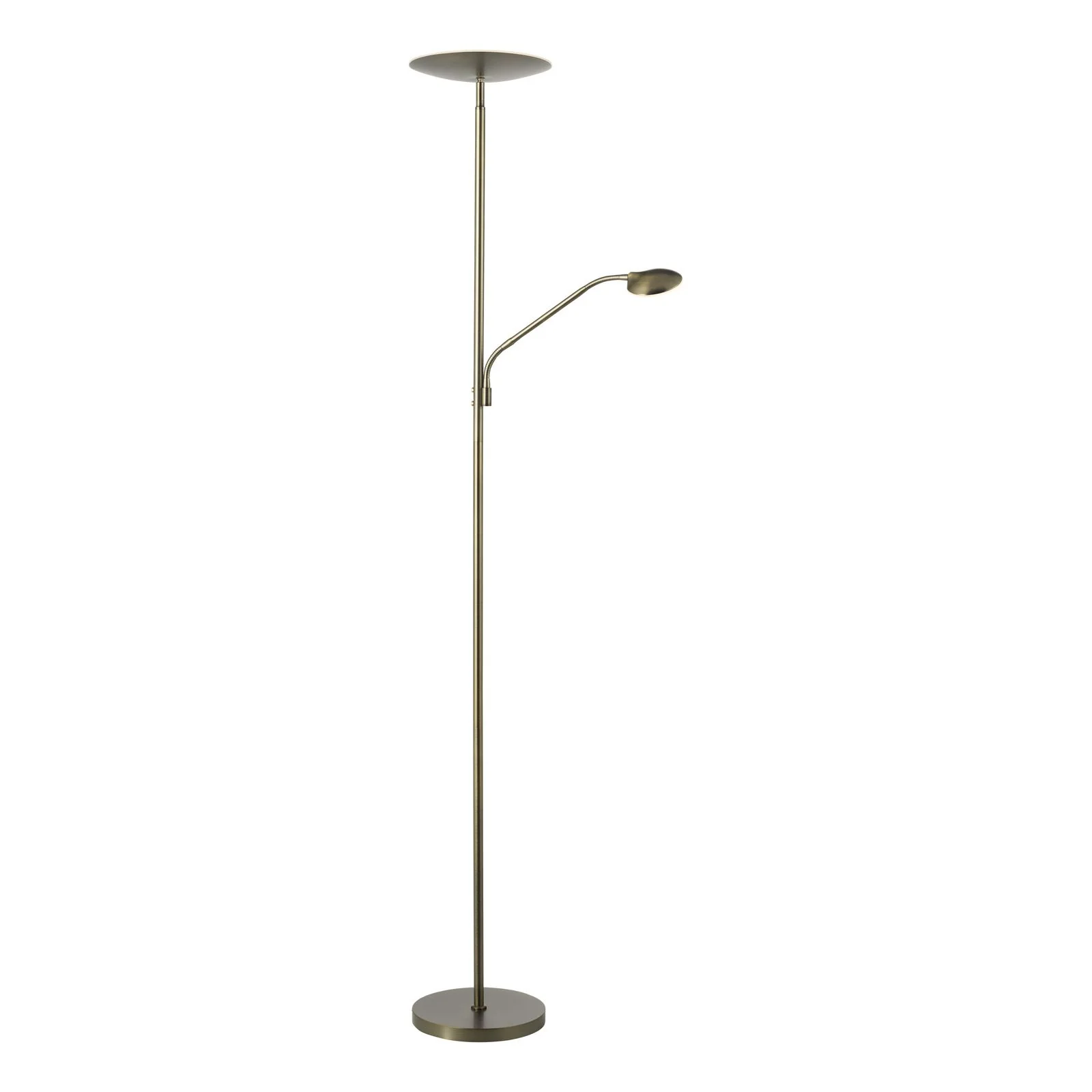 Osbert LED Mother & Child Floor Lamp- Satin Nickel/ Satin Bronze LED - Image 5