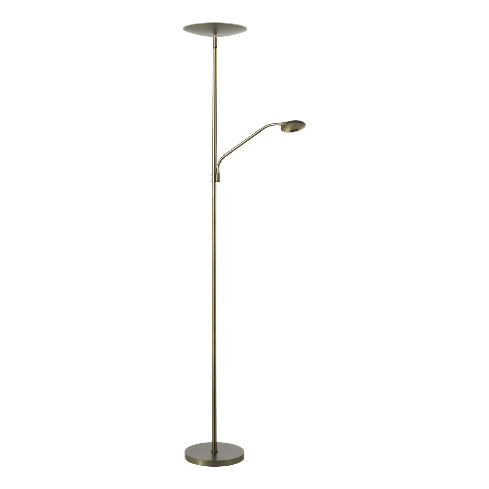 Osbert LED Mother & Child Floor Lamp- Satin Nickel/ Satin Bronze LED - Image 6