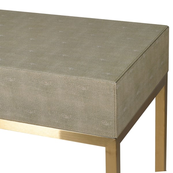 Osbourne Faux Shagreen 1 Drawer Console Table - Image 2