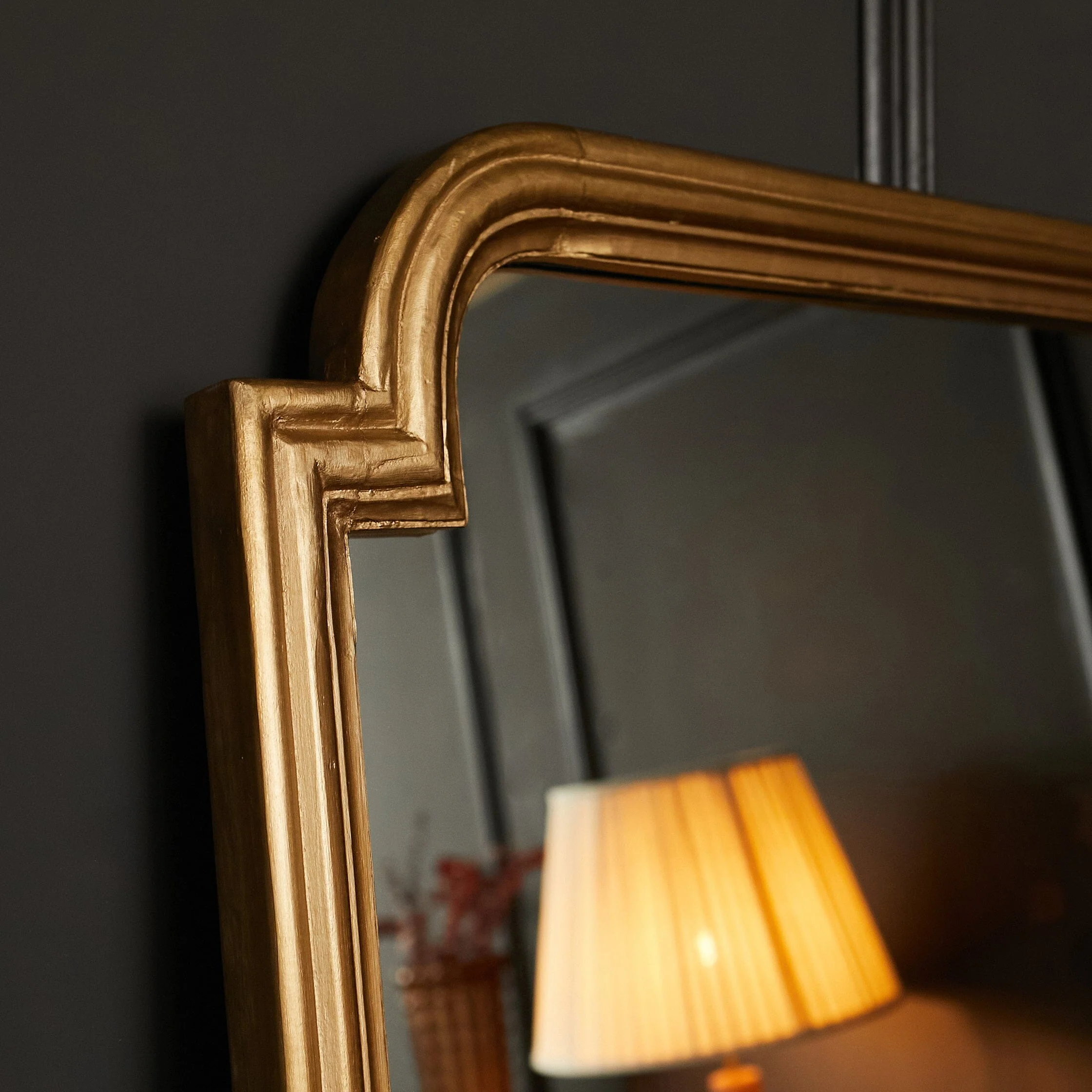Oscar Mantle Mirror- Gold/ Black Finishes - Image 6