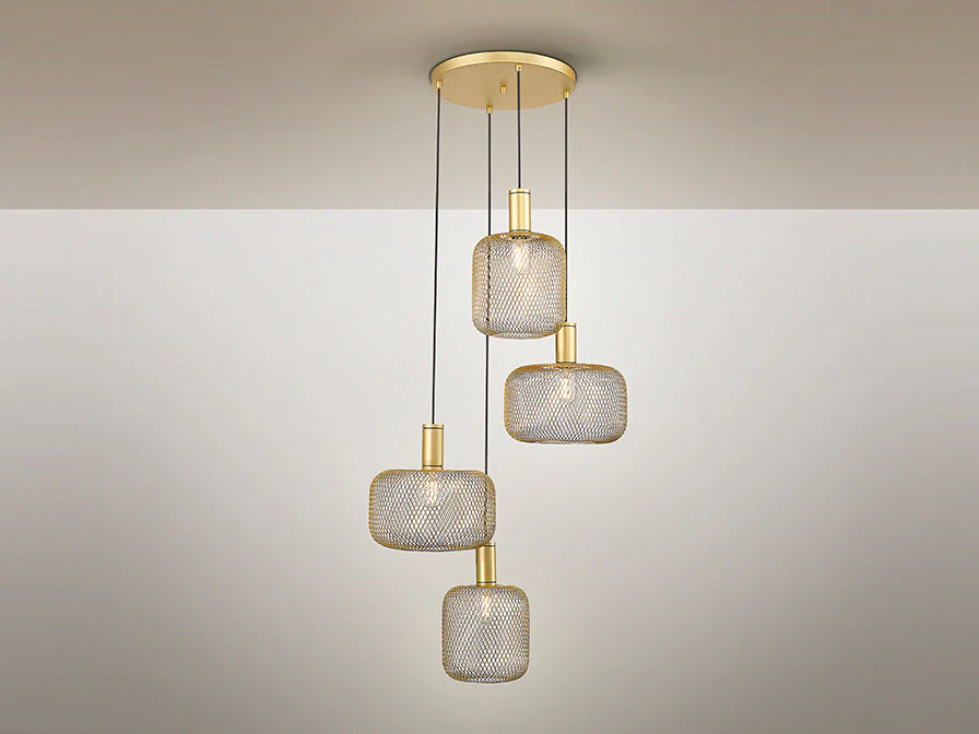 Osiris Lamp 4L Gold-Black/Golden Paint E27 Ip20 Dimmable - Image 11