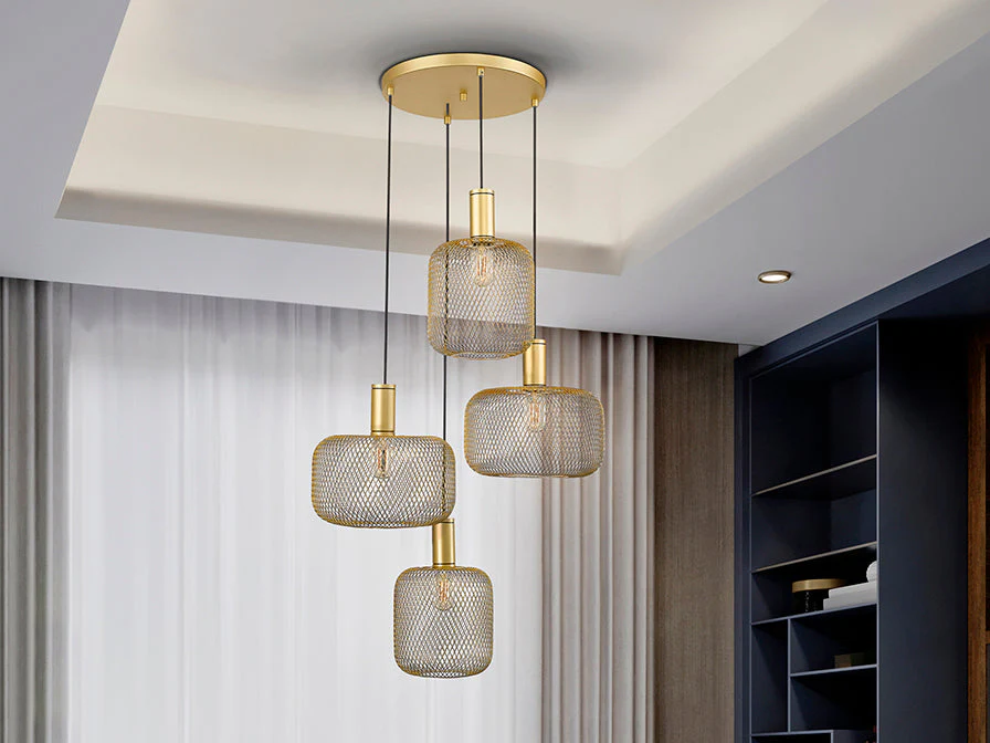Osiris Lamp 4L Gold-Black/Golden Paint E27 Ip20 Dimmable - Image 8
