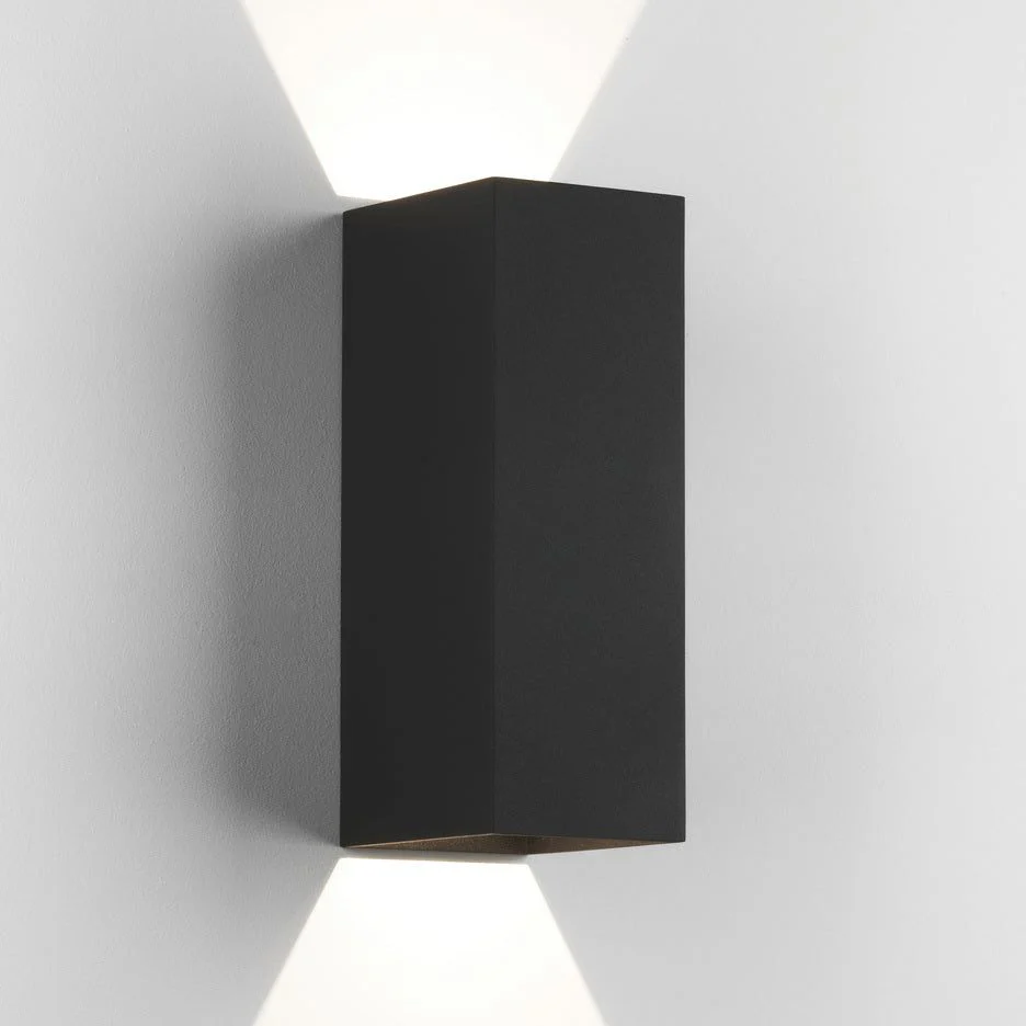 Oslo 100/160/255 LED Wall Light - Black / White Finish - Image 6