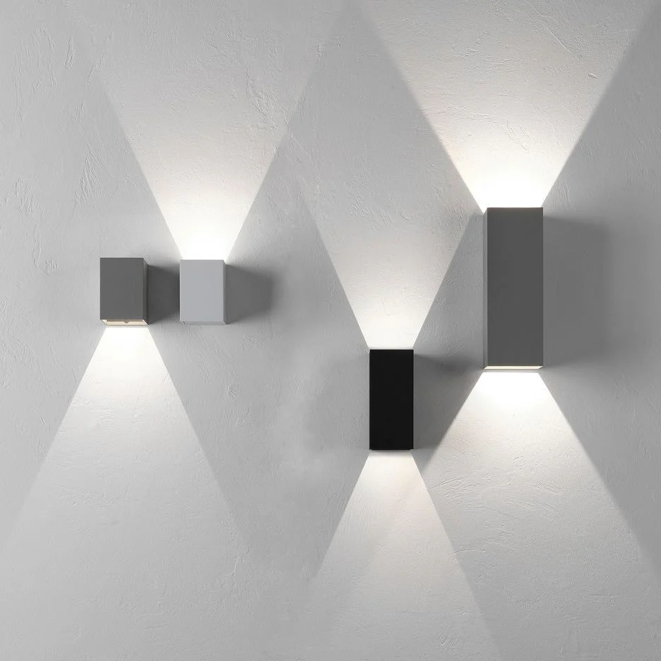Oslo 100/160/255 LED Wall Light - Black / White Finish - Image 7