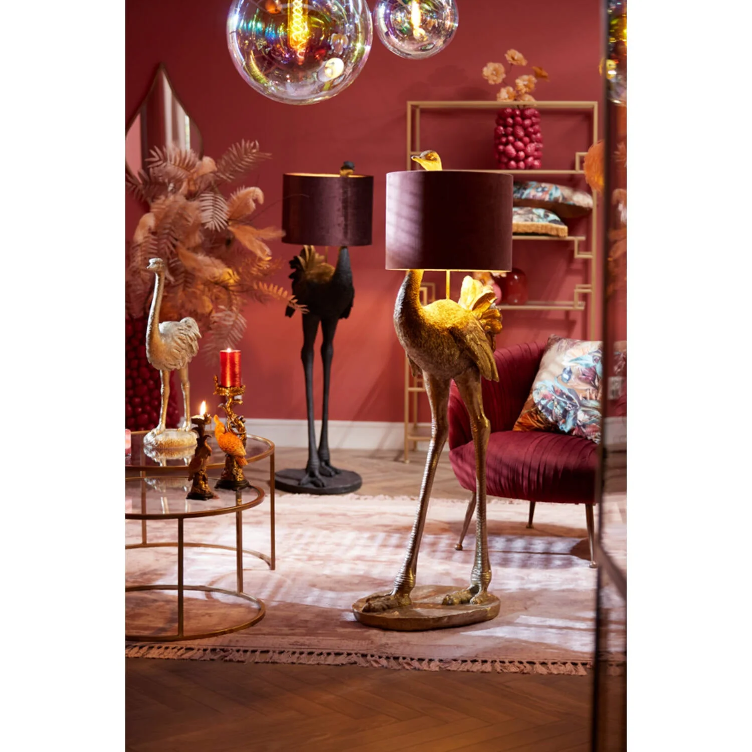 Ostrich Statement Floor Lamp - Bronze - Image 3