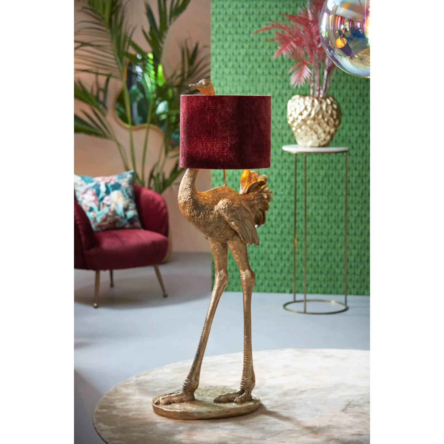Ostrich Statement Floor Lamp - Bronze - Image 5