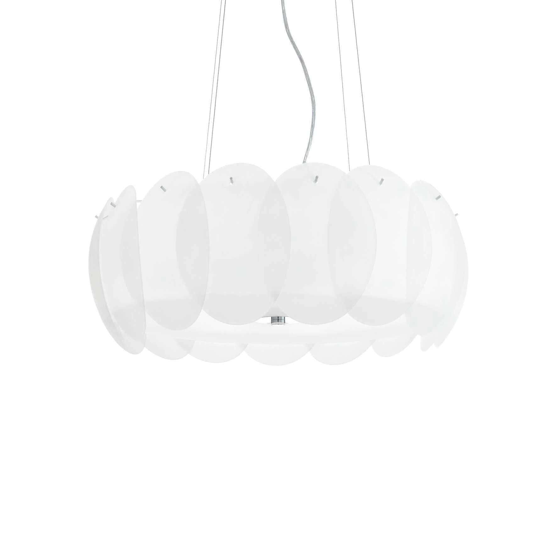 Ovalino Centre Ceiling Light - White Fixture - Image 2