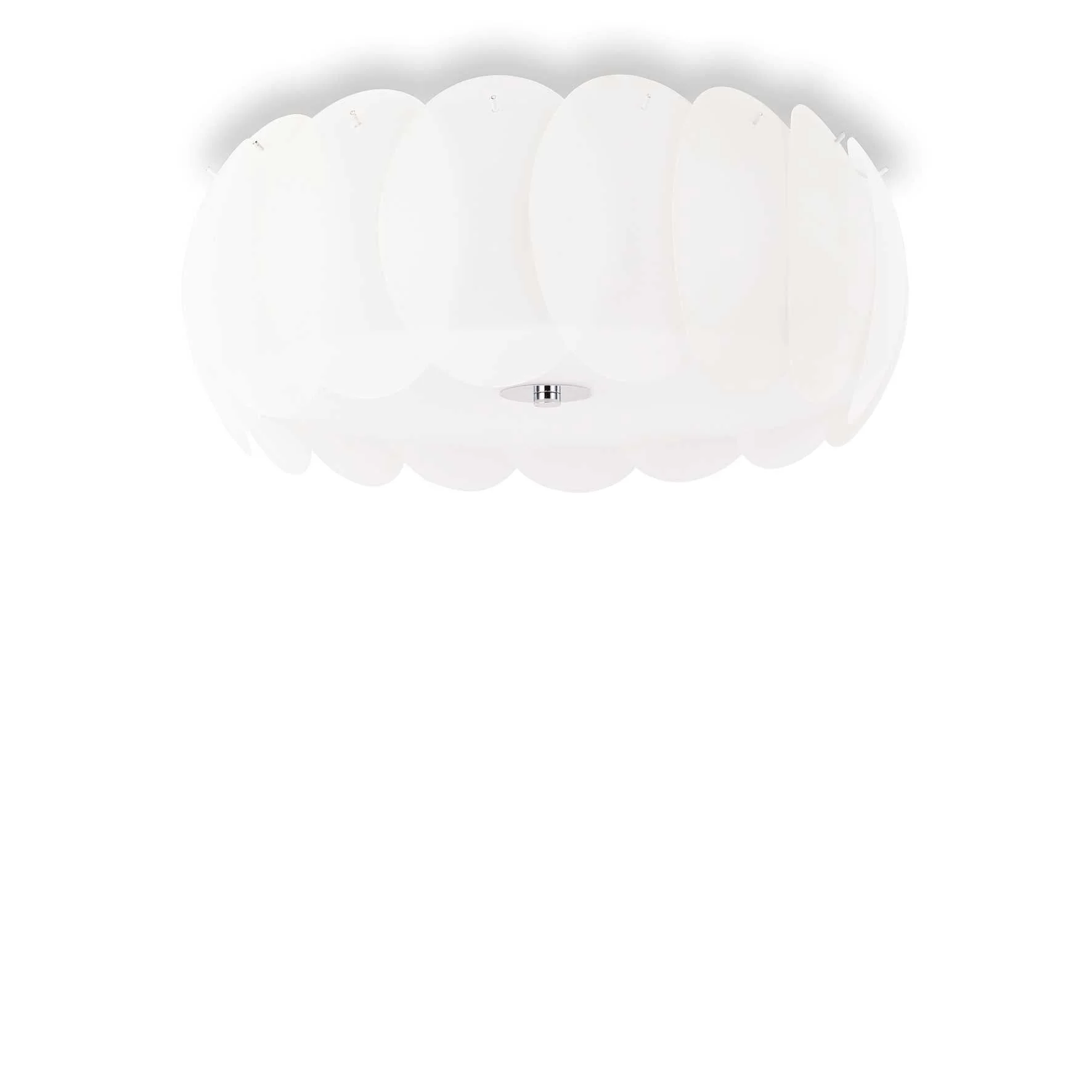 Ovalino Flush Light Fitting - White Finish - Image 2