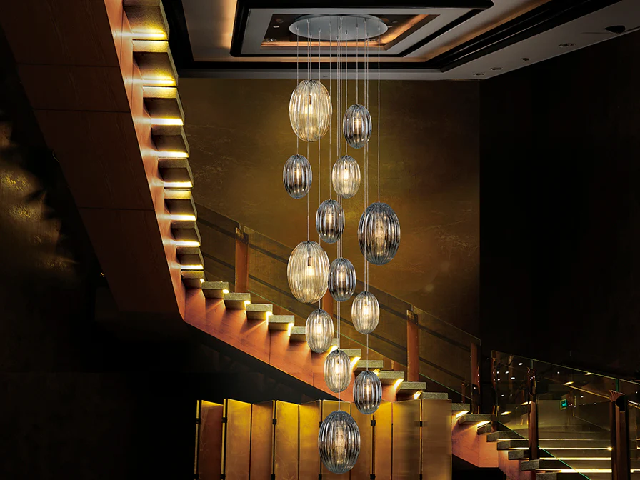 Ovila 9Lt/ 13Lt Ceiling Light- Smoke, Cognac, Brandy Finishes - Image 3