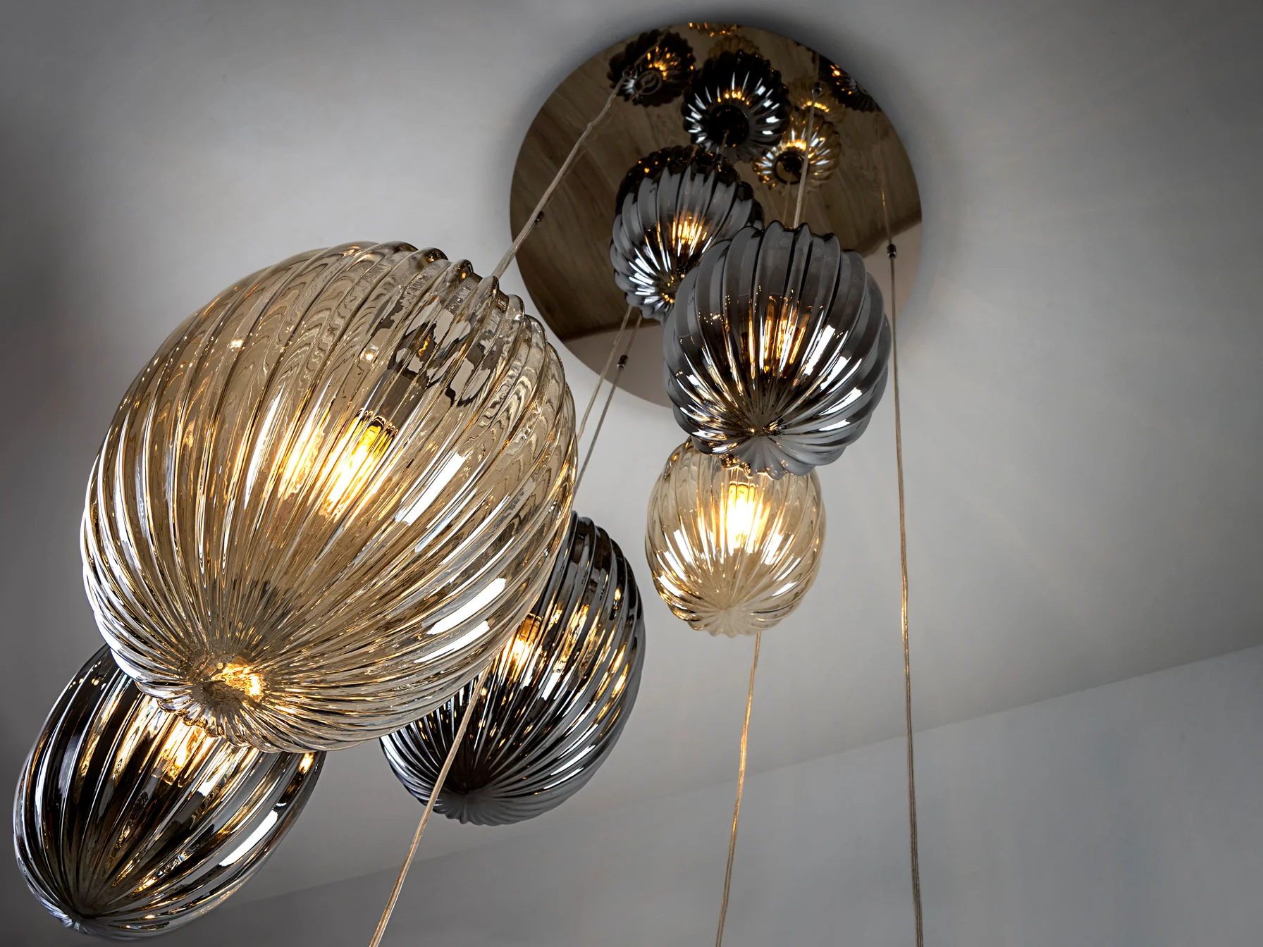 Ovila 9Lt/ 13Lt Ceiling Light- Smoke, Cognac, Brandy Finishes - Image 9