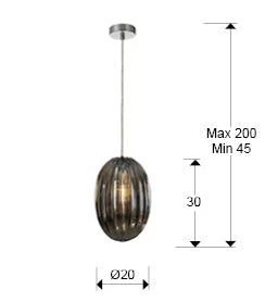 Ovila Chrome - Finish Pendant Fixture - Image 13