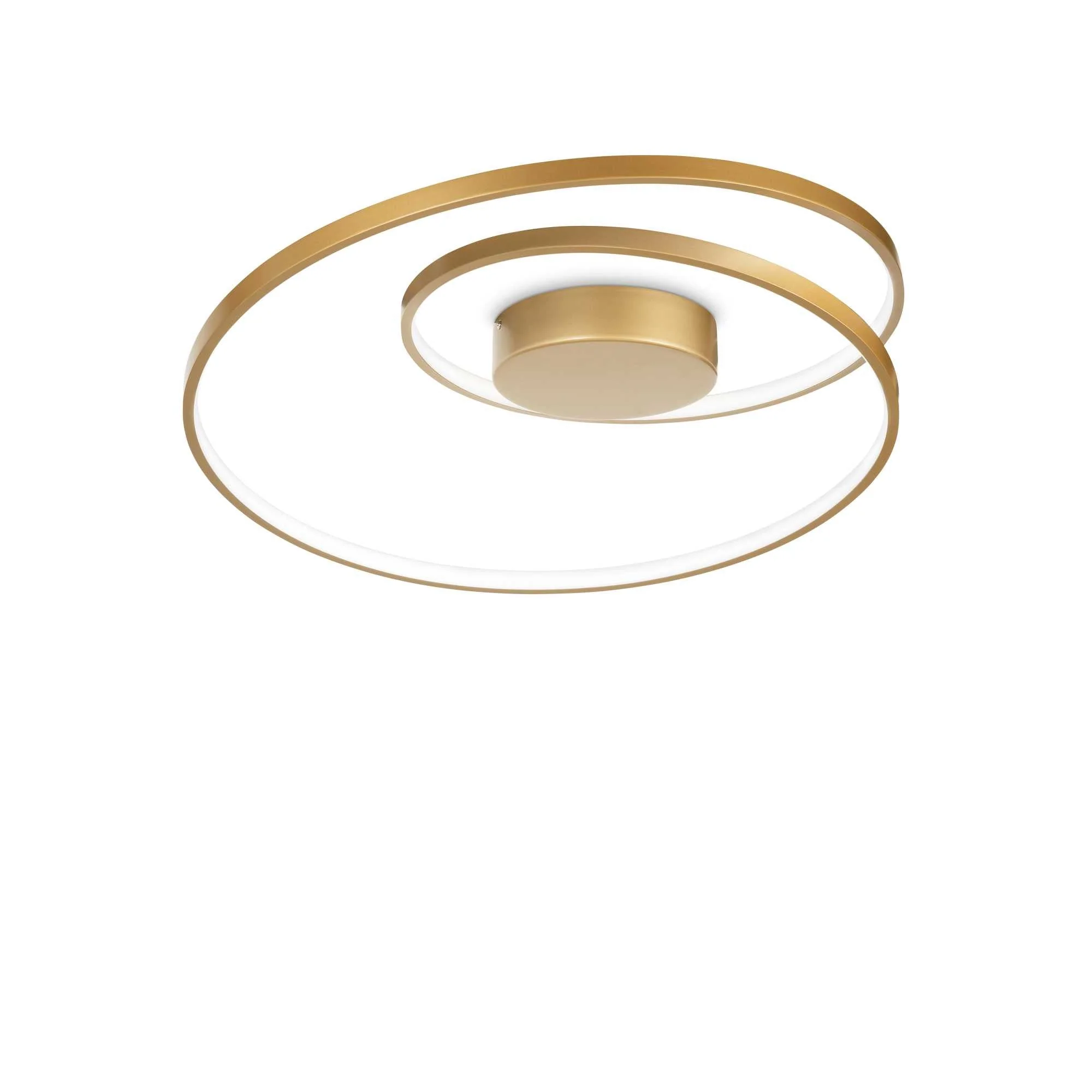 Oz Flush Light Fitting - Black/Brass/White Finish - Image 3
