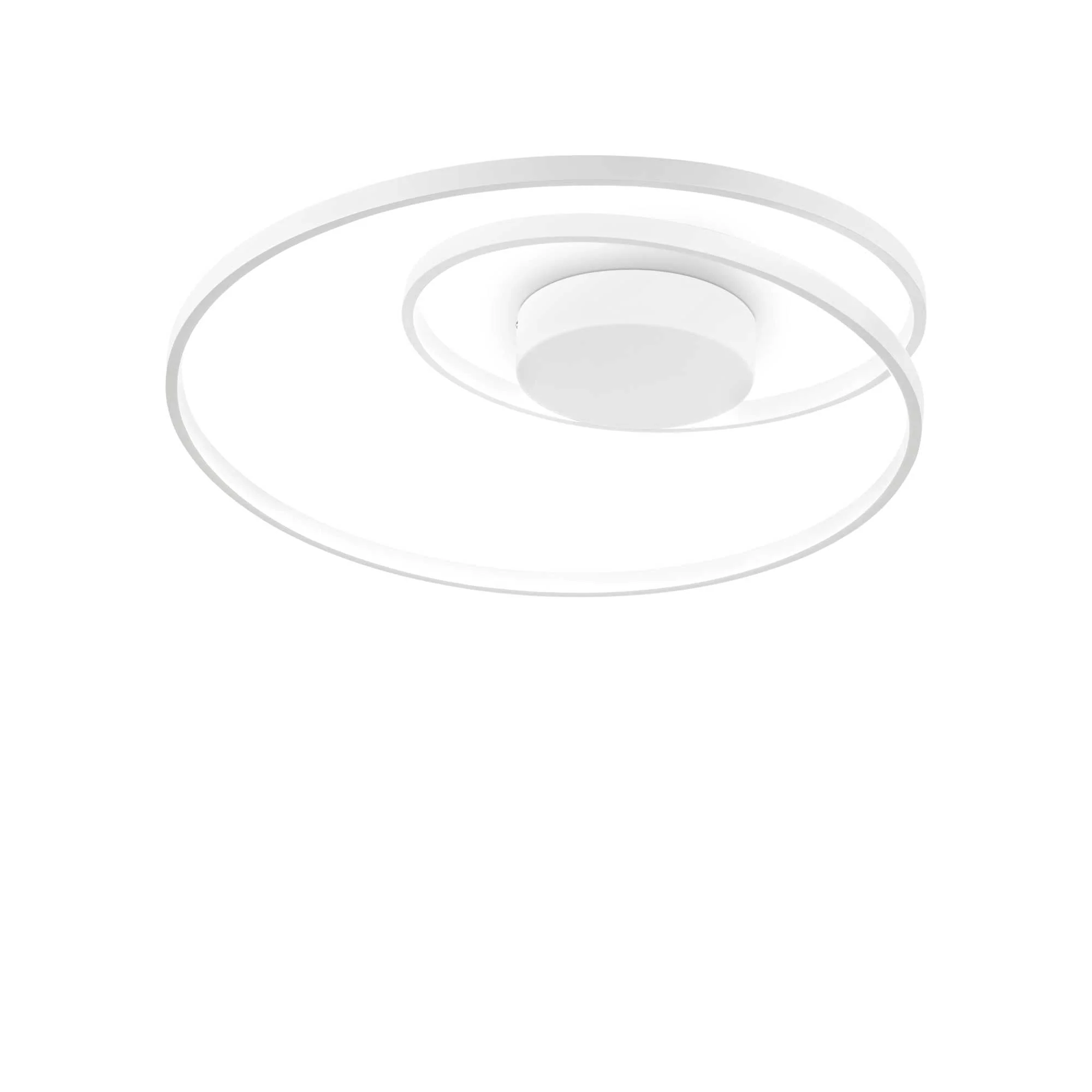 Oz Flush Light Fitting - Black/Brass/White Finish - Image 4