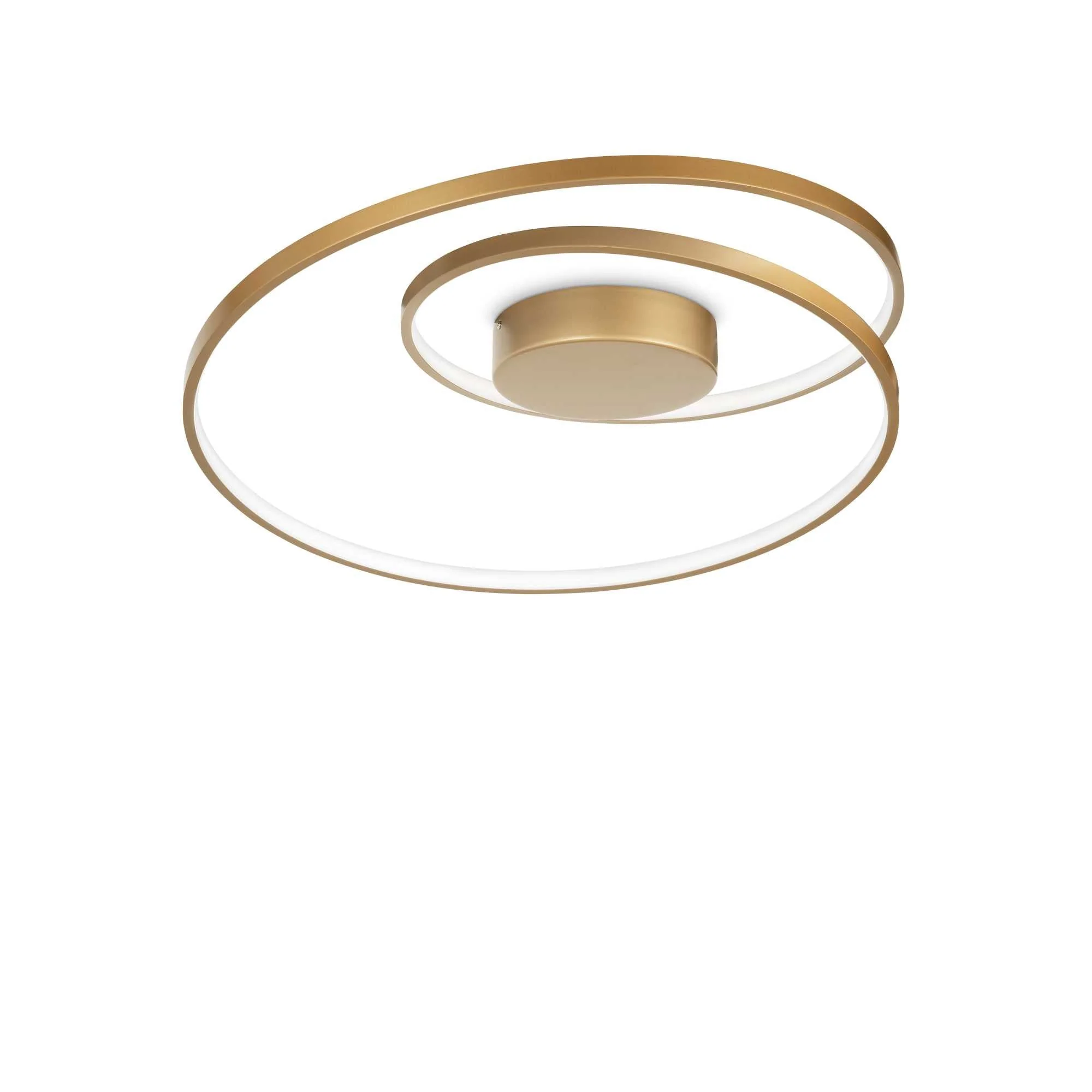 Oz Flush Light Fitting - Black/Brass/White Finish - Image 6