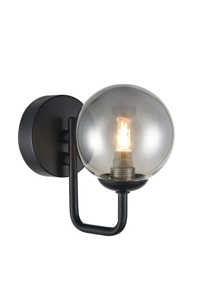 Ozzy 1Lt Wall Bracket - Black Finish - Image 2