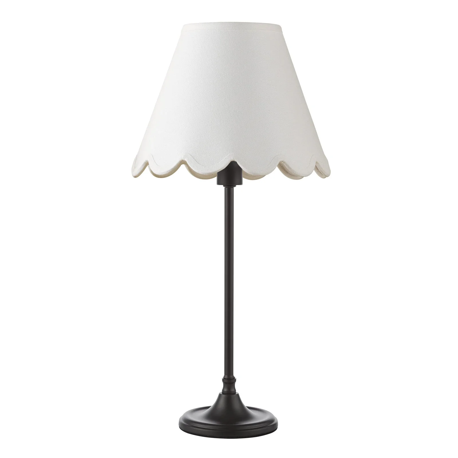 Padme Table Lamp- Matt Black w White & Blue Shades E14 - Image 2