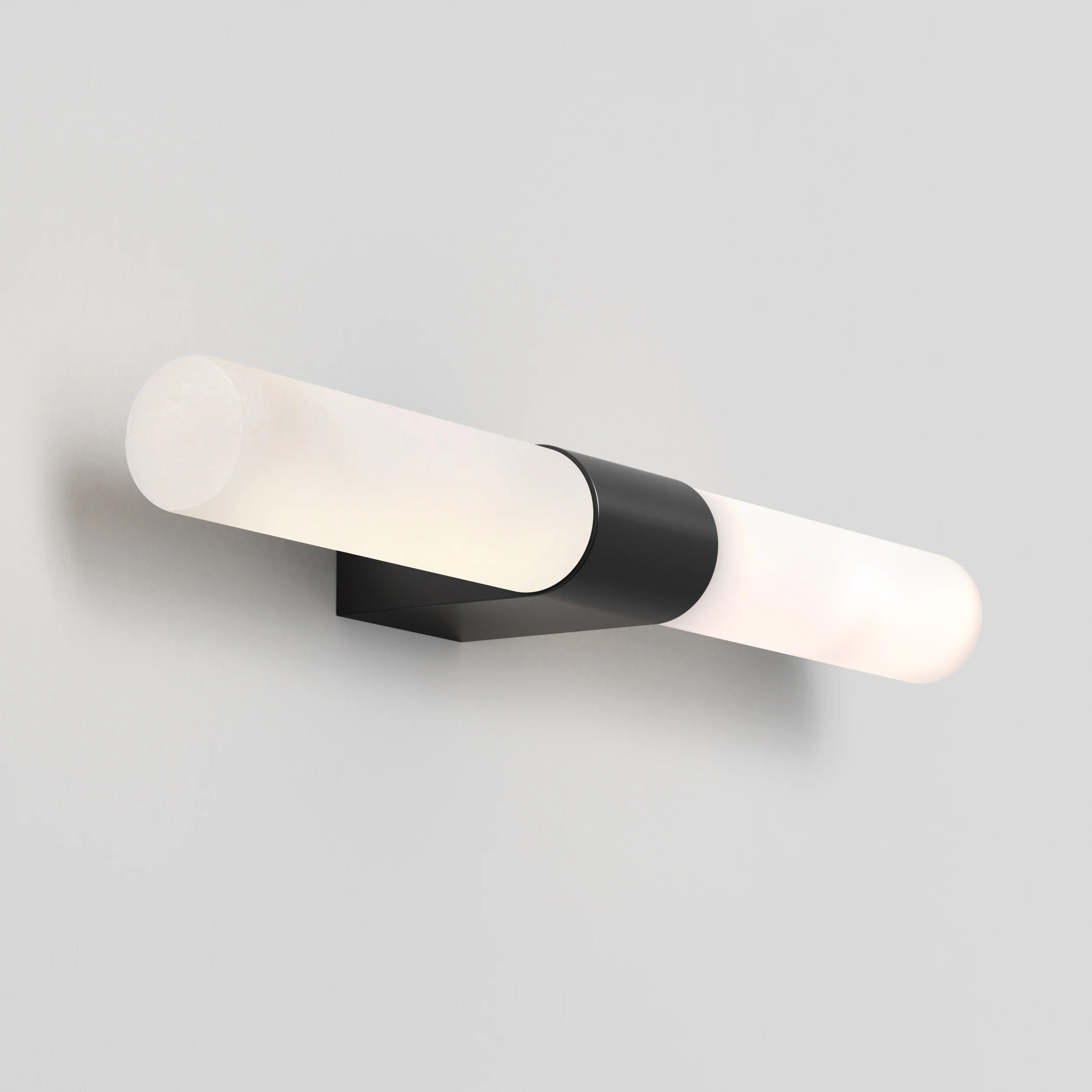 Padova Bathroom Wall Light- Polished Chrome/ Matt Black - Image 11