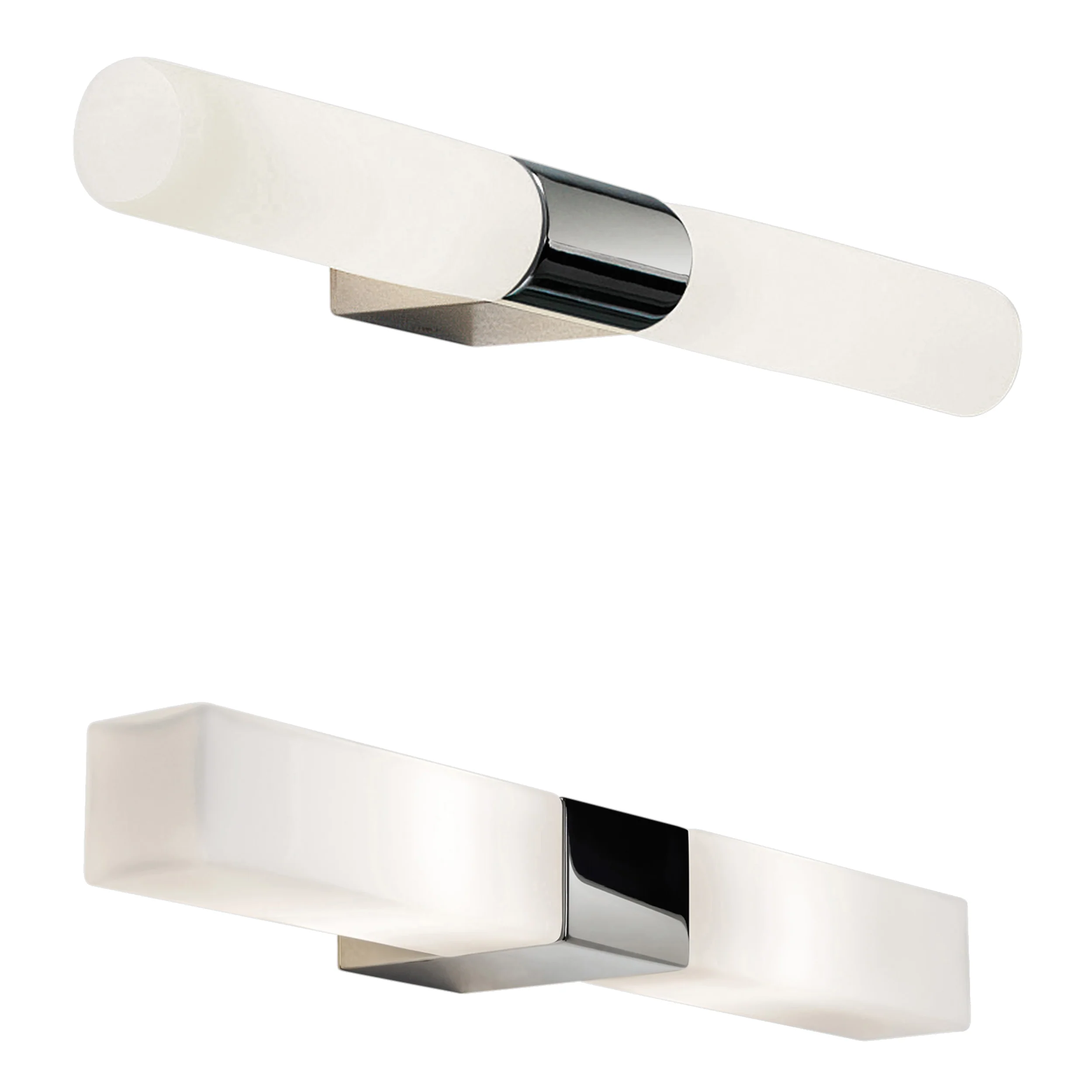 Padova Bathroom Wall Light- Polished Chrome/ Matt Black - Image 6
