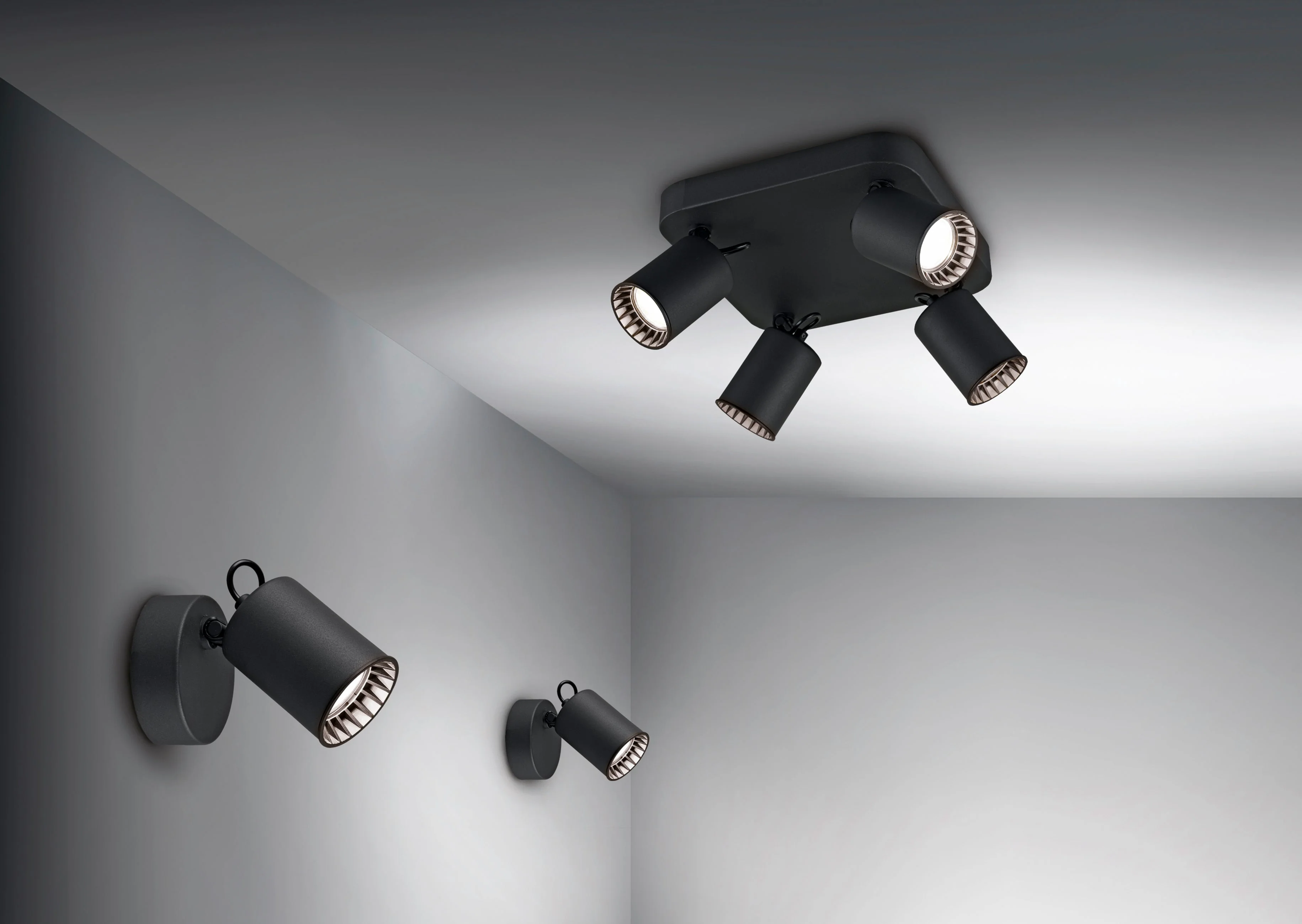Pago Ceiling Spotlight - Black - Image 2