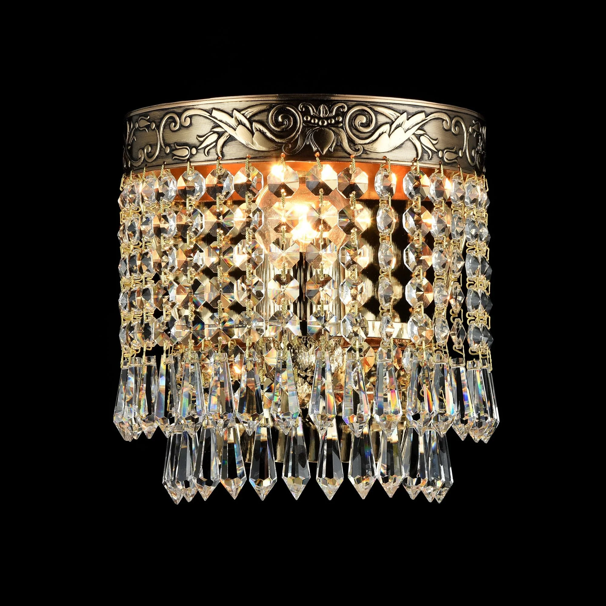 Palace Indoor Single Wall Light - Gold Antique Finish - Image 2