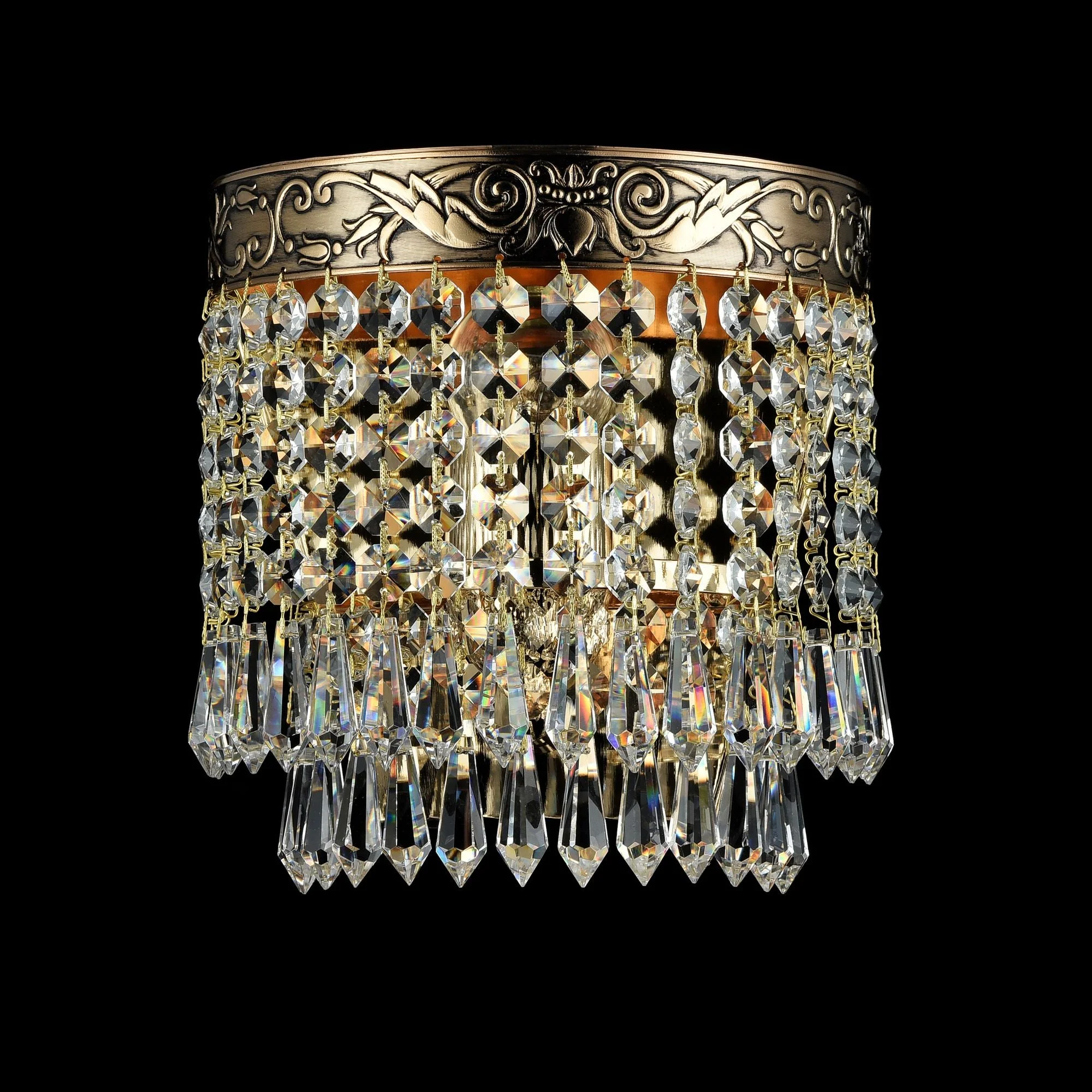 Palace Indoor Single Wall Light - Gold Antique Finish - Image 3