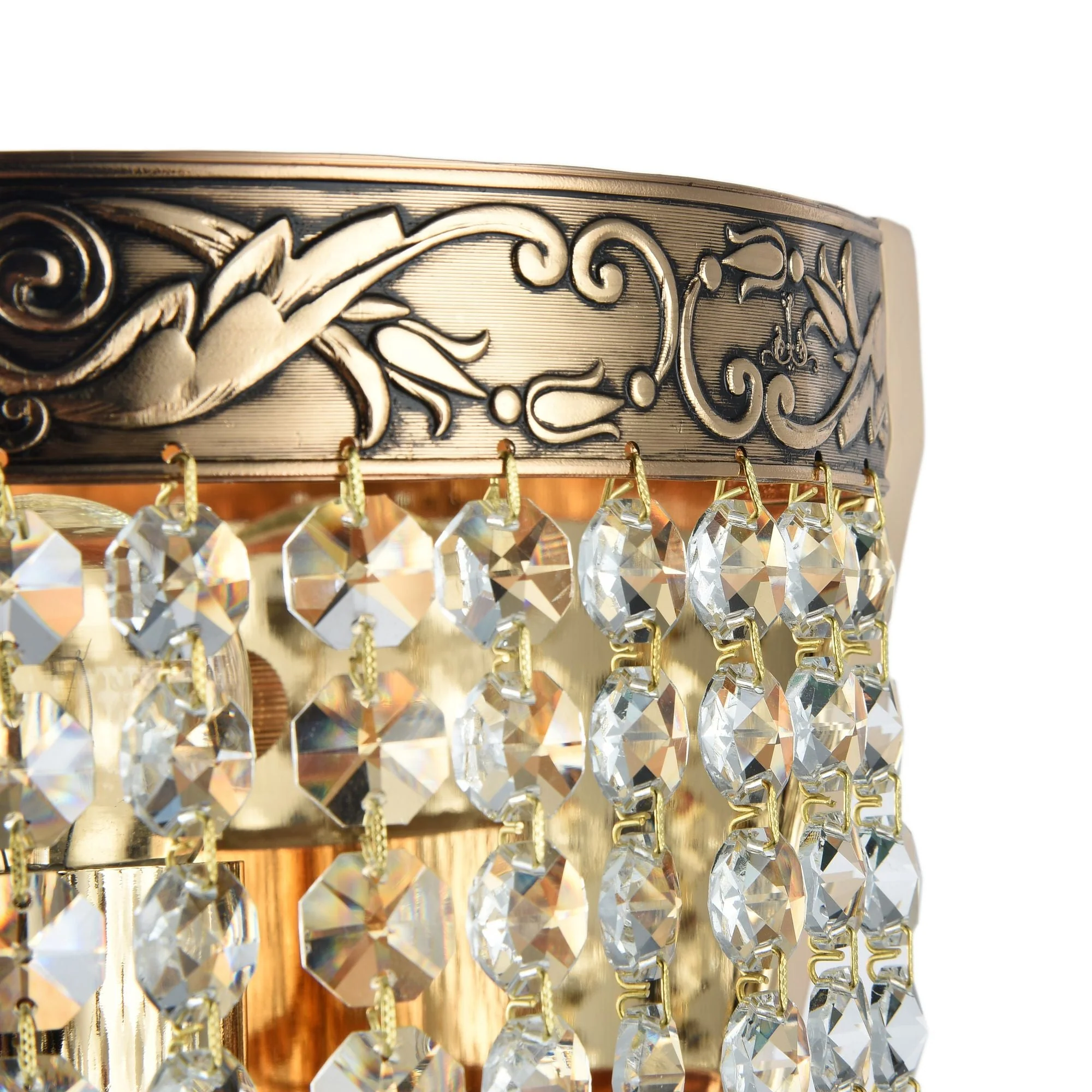 Palace Indoor Single Wall Light - Gold Antique Finish - Image 6