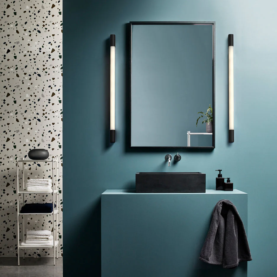 Palermo 600/ 900 LED Bathroom Light IP44 - Matt Black, Polished Chrome - Image 3