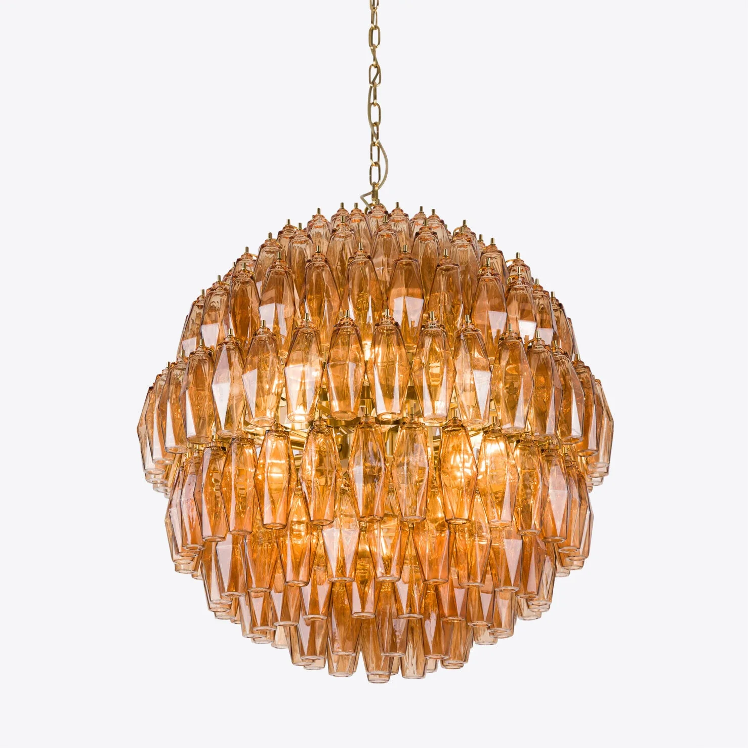 Pallina Chandelier - Amber/ Clear Finishes - Image 2
