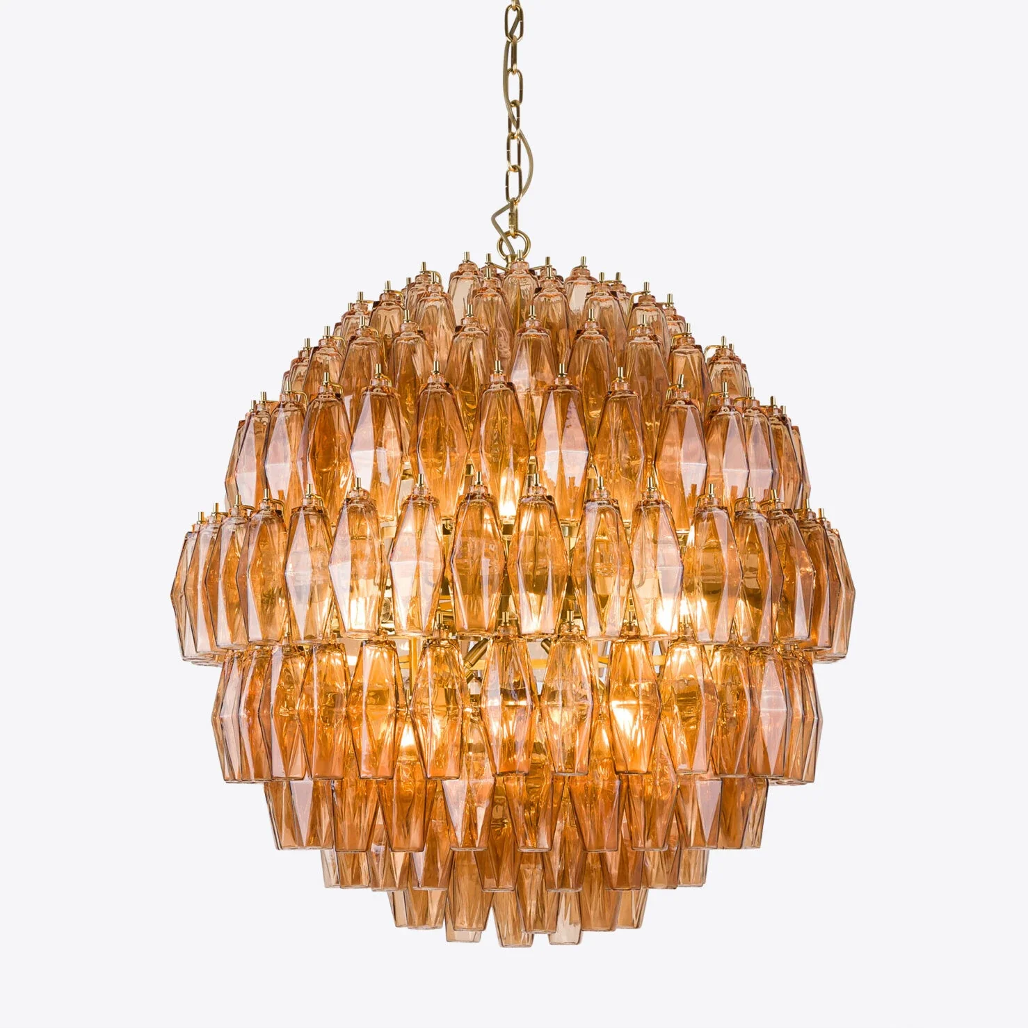 Pallina Chandelier - Amber/ Clear Finishes - Image 8