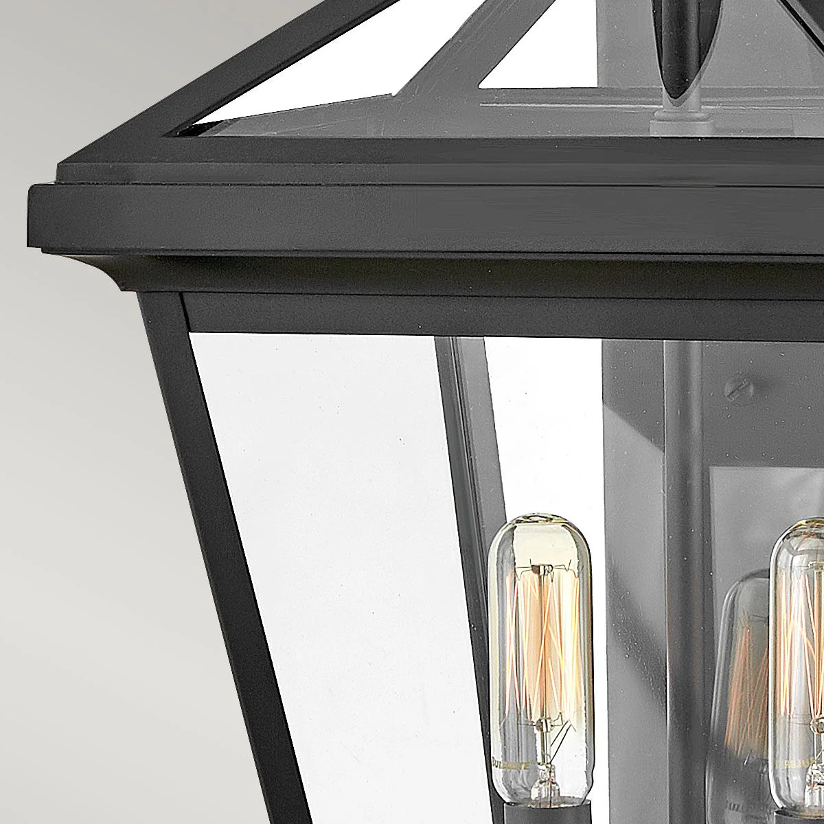 Palma 1lt Small/Medium Outdoor Wall Lantern - Black/Bronze E27 IP44 - Image 15