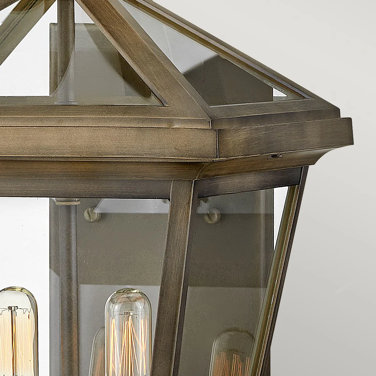 Palma 1lt Small/Medium Outdoor Wall Lantern - Black/Bronze E27 IP44 - Image 18