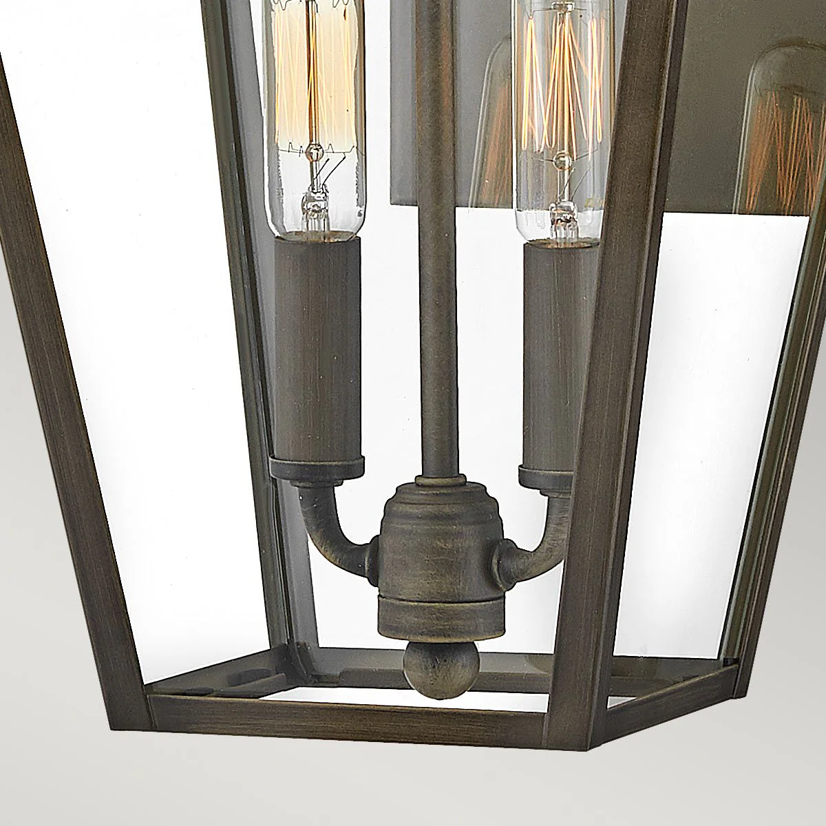 Palma 1lt Small/Medium Outdoor Wall Lantern - Black/Bronze E27 IP44 - Image 19