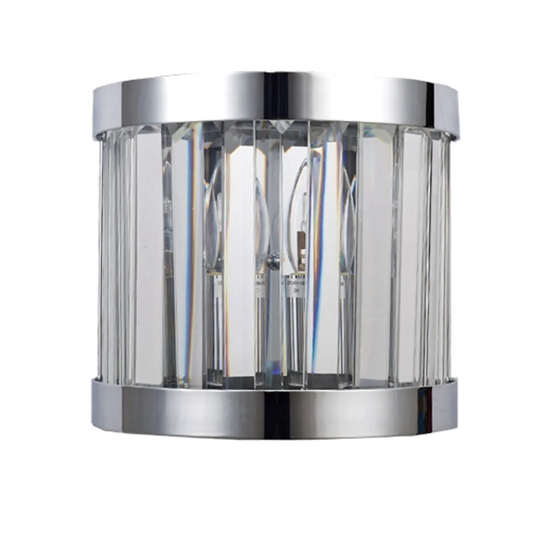 Pandora 1Lt Wall Light Crystal - Satin Chrome/Polished Chrome/Antique Brass - Image 3