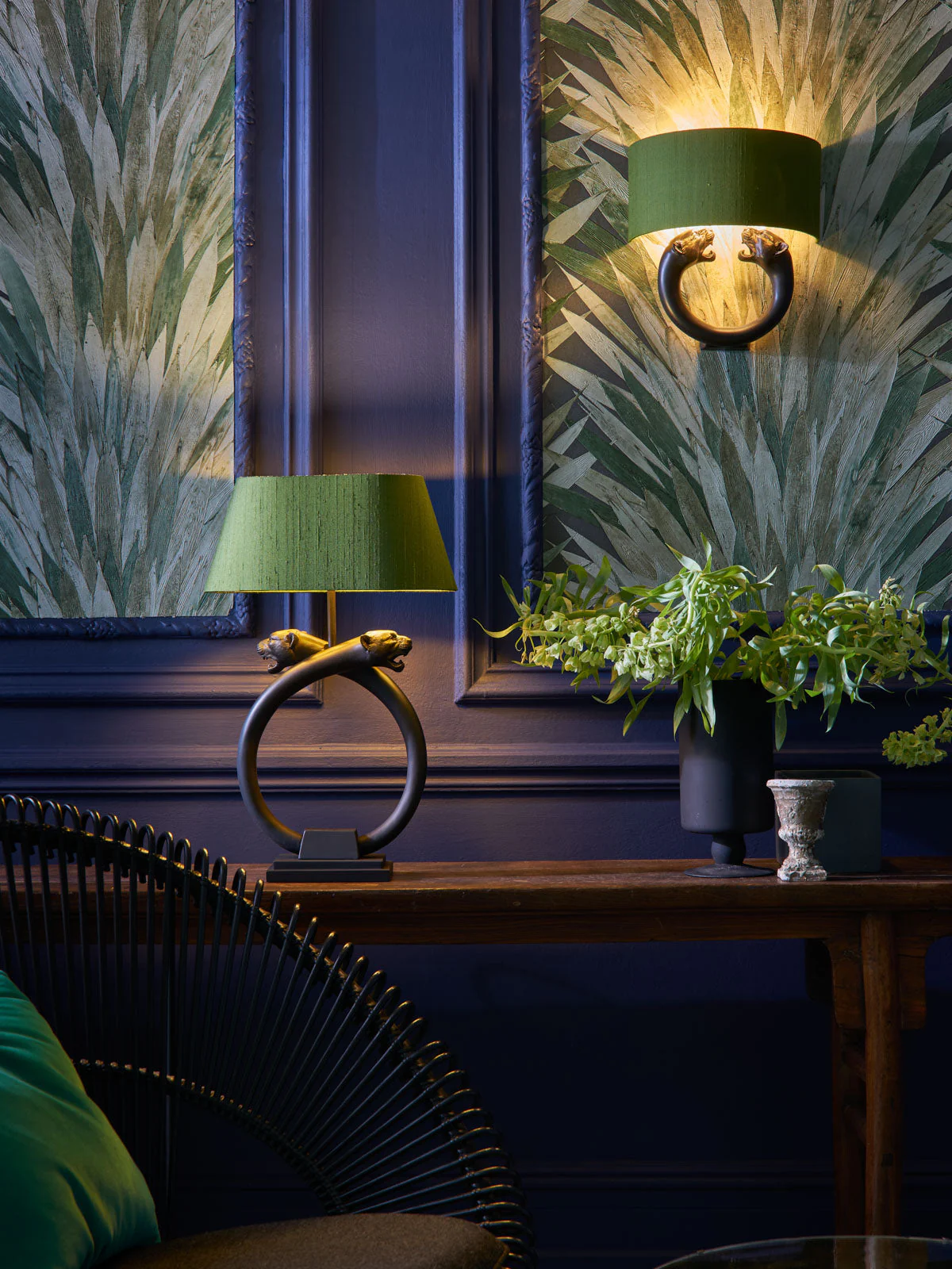 Panther Table Lamp Black Base Only E27 - Image 9