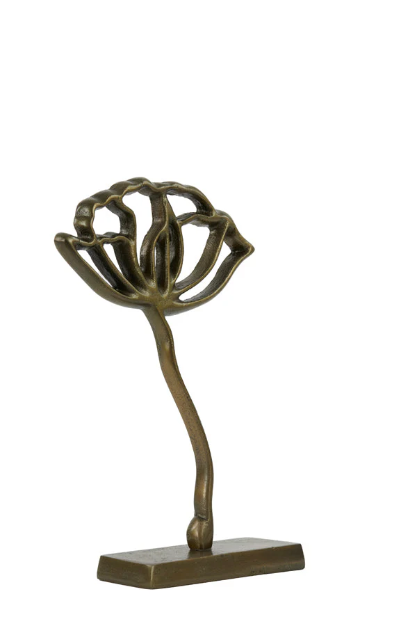 Papaveru Ornament on Base -  Antique Bronze Finish - Image 2