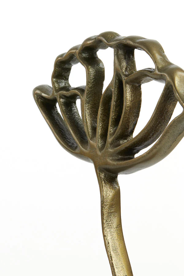 Papaveru Ornament on Base -  Antique Bronze Finish - Image 3