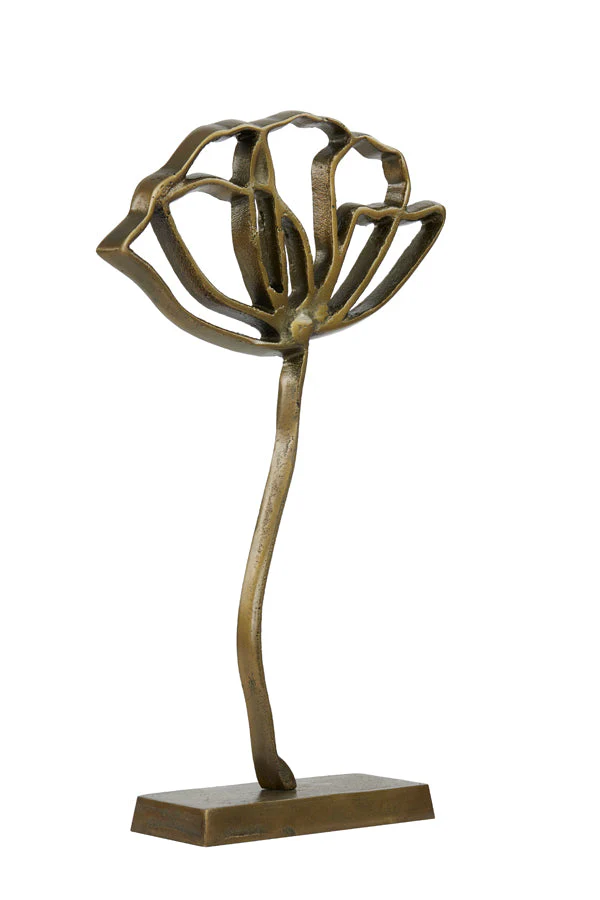 Papaveru Ornament on Base -  Antique Bronze Finish - Image 7