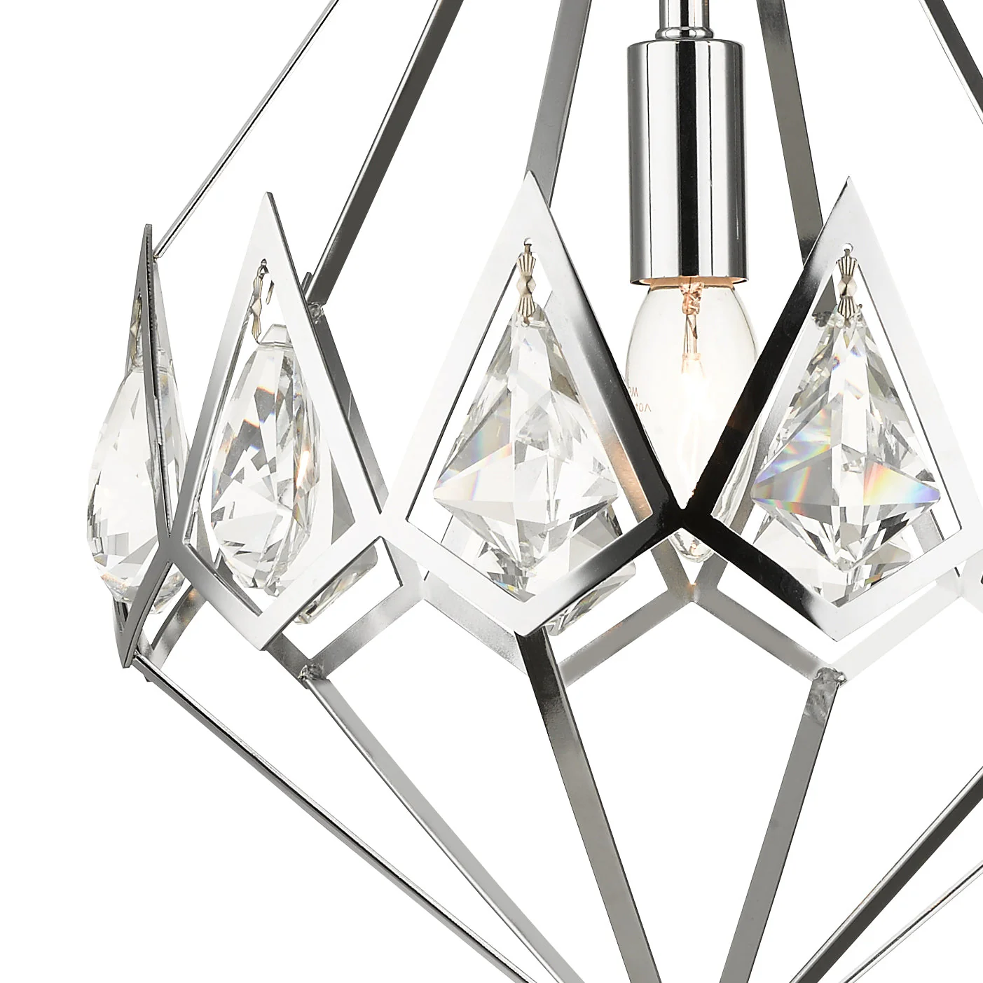 Paragon Crystal Pendant 3Lt Polished Chrome - Image 2